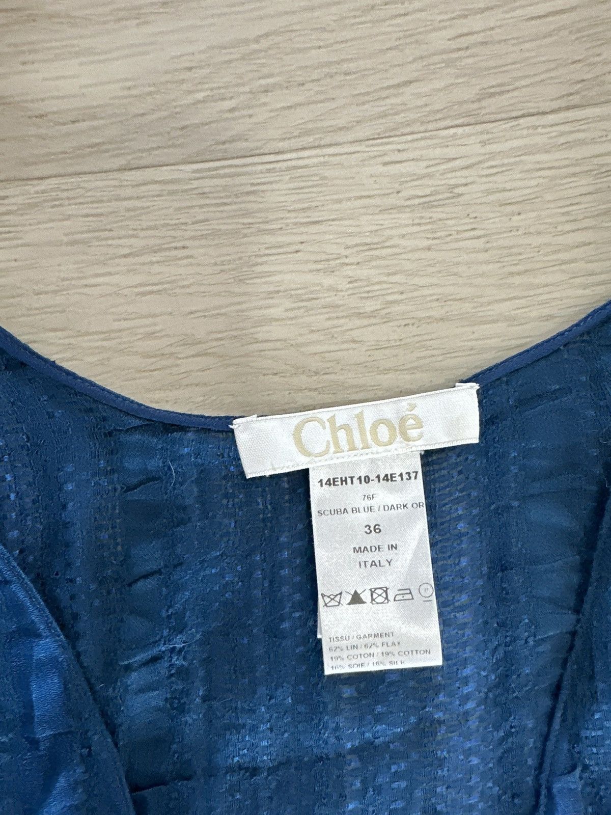 Chloe 2014 spring top linen Size XS / US 0-2 / IT 36-38 - 3 Thumbnail