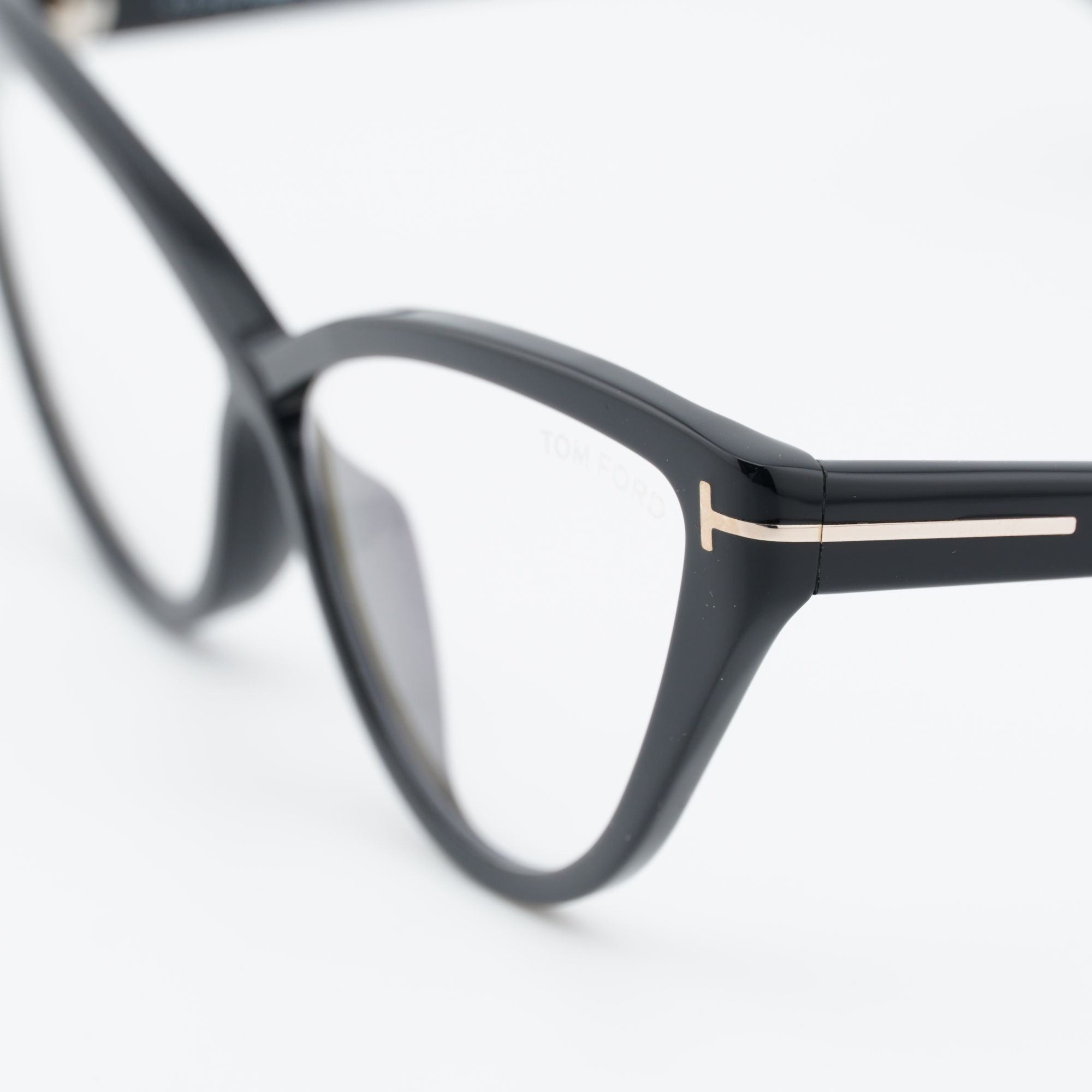 Tom Ford Tom Ford FT5729-B 001 Eyeglasses Black 53mm Cat Eye Frame Size ONE SIZE - 3 Thumbnail