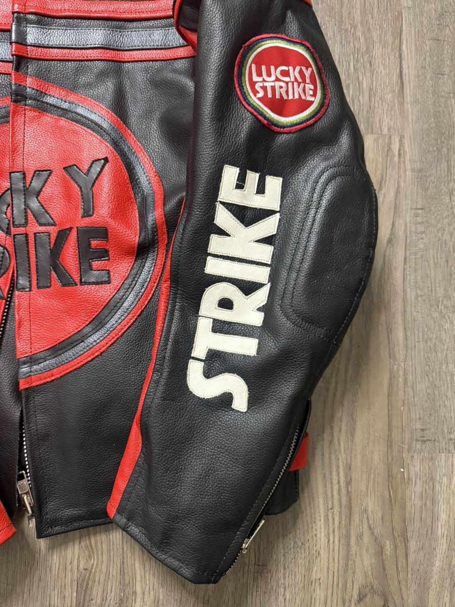 Genuine Leather Lucky Strike Racing Leather Jacket Size US S / EU 44-46 / 1 - 4 Thumbnail