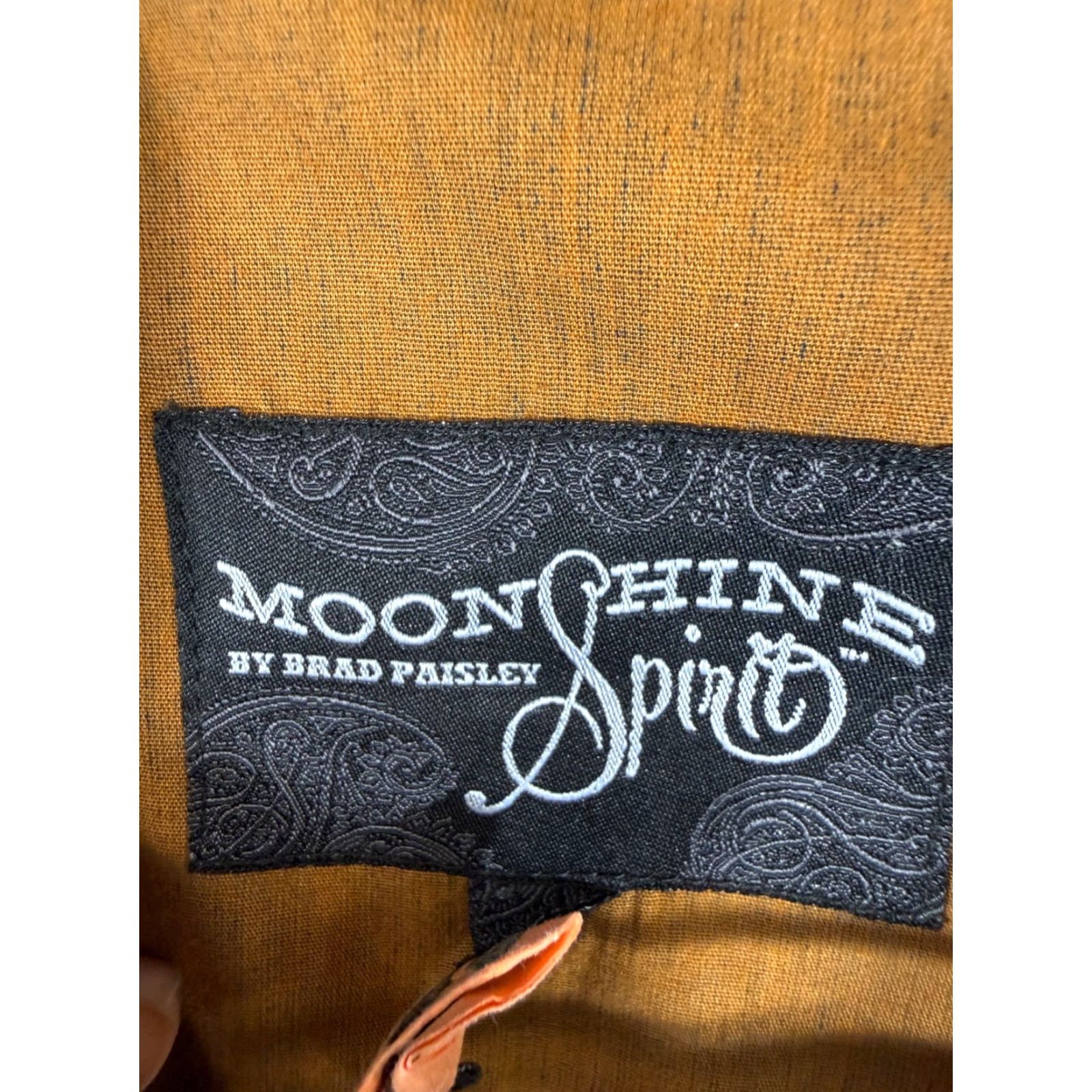 Vintage Moonshine Spirit by Brad Paisley Western Shirt Mens XL Brown Pearl Snap Cowboy Long Sleeve Pockets Shirt Size US XL / EU 56 / 4 - 5 Thumbnail
