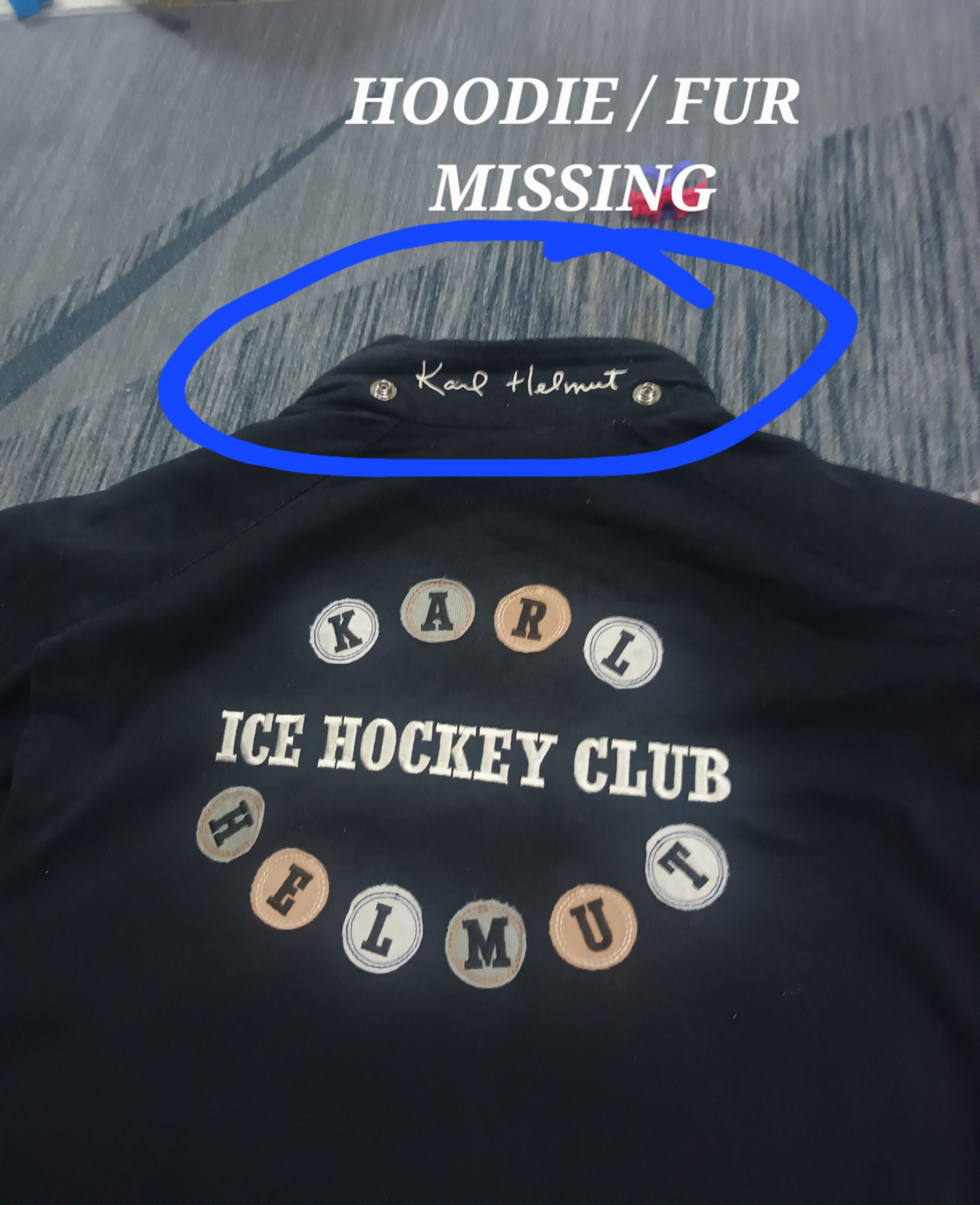 Karl Helmut 🔥 KARL HELMUT ICE HOCKEY CLUB JACKET 🔥 Size US XXL / EU 58 / 5 - 14 Thumbnail