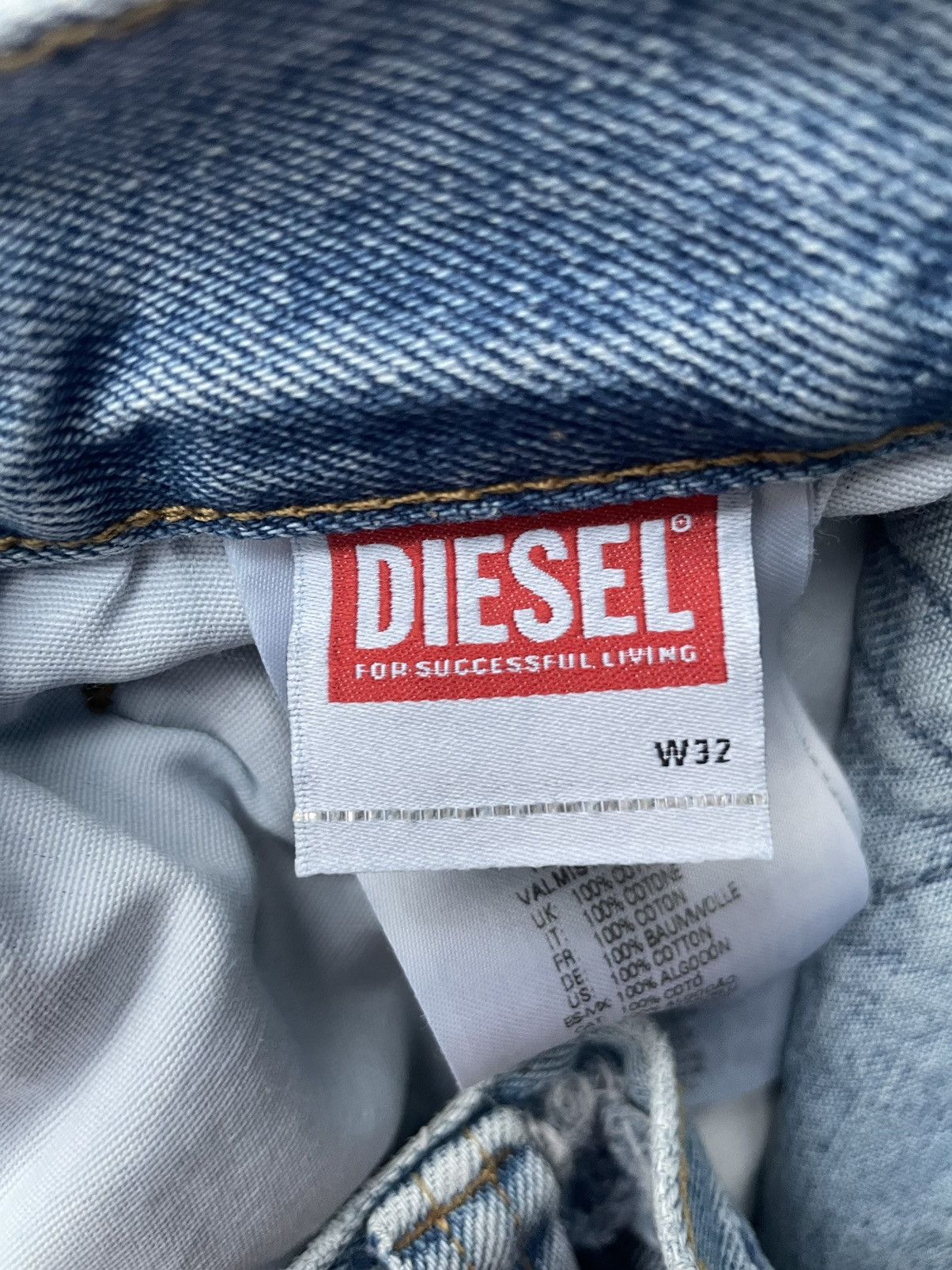 Diesel 2010 D-Macs Logo Jeans Size US 32 / EU 48 - 10 Thumbnail