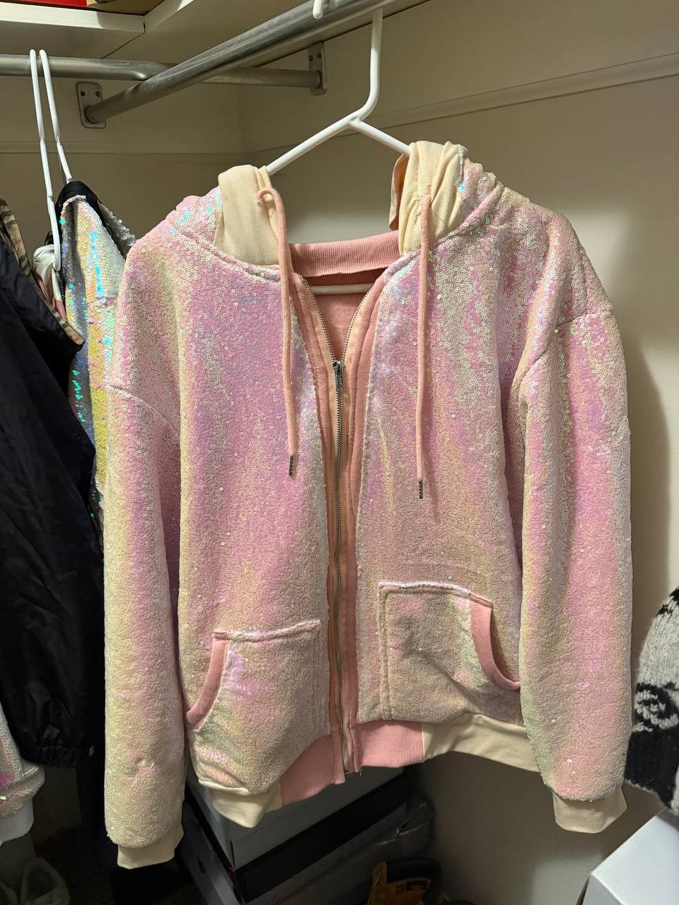 Other 2 Tone Pink Sequin Jacket Size US L / EU 52-54 / 3 - 1 Thumbnail