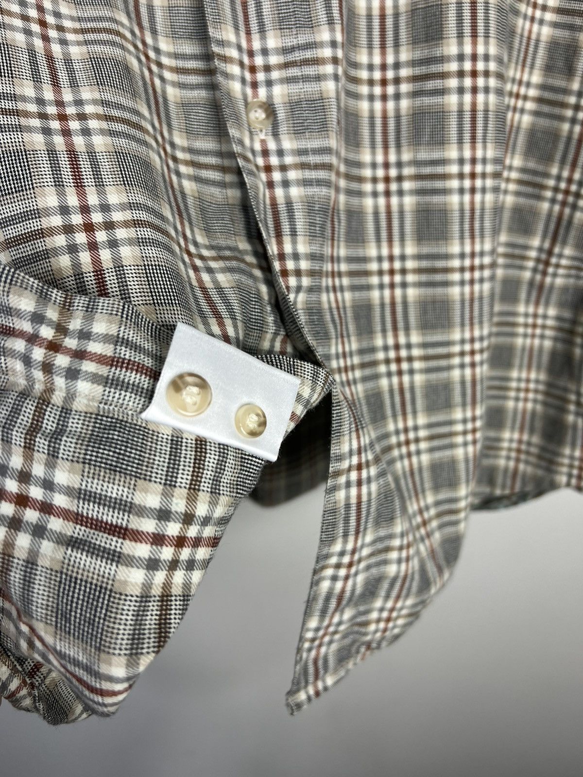 Pierre Balmain Pierre Balmain Vintage 90's Plaid Shirt with Spare Buttons Size US XL / EU 56 / 4 - 5 Thumbnail