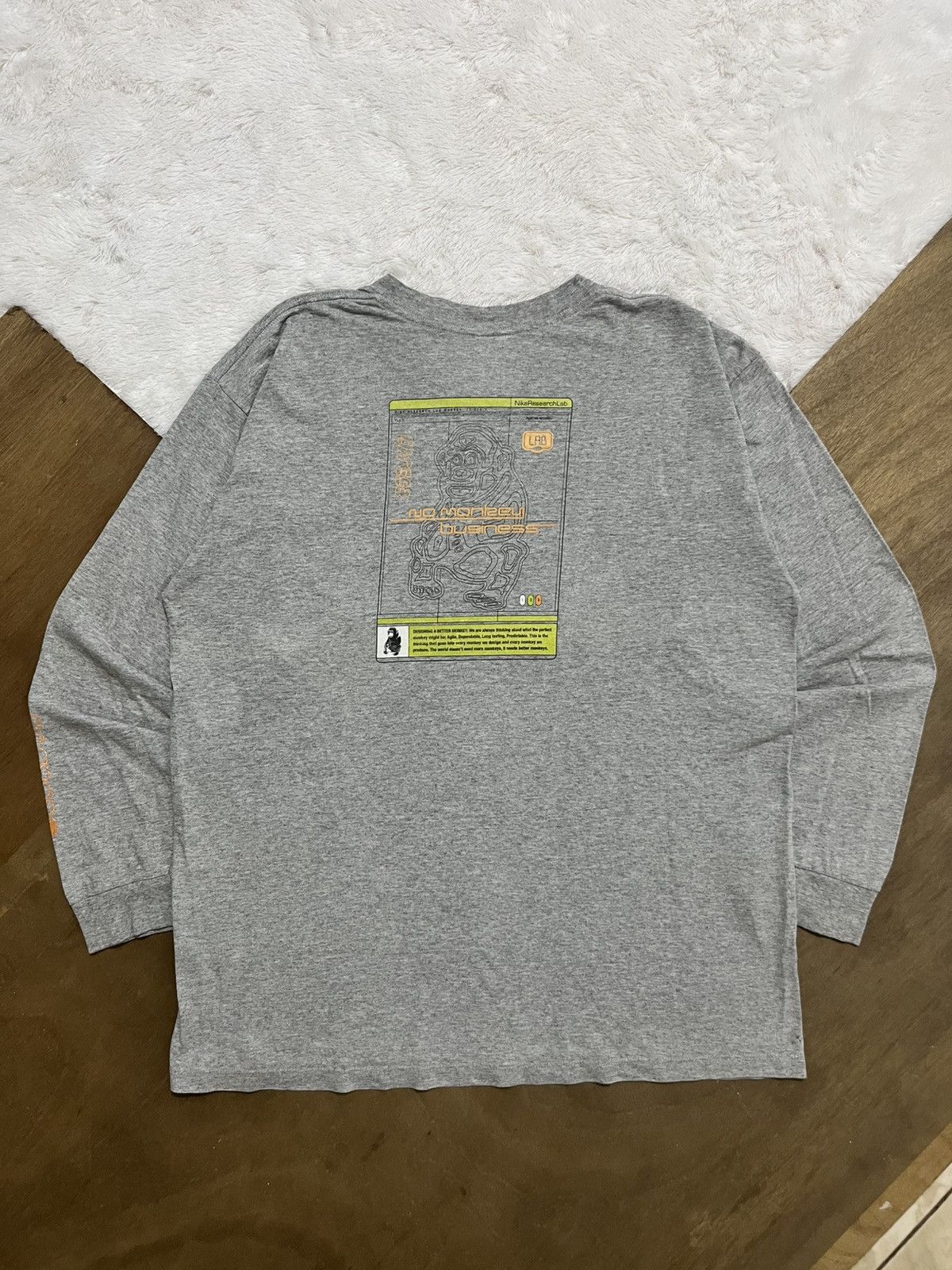 Nike NikeLab Nike Research Lab No Monkey Business Ape L/S Tee XL Size US XL / EU 56 / 4 - 5 Thumbnail