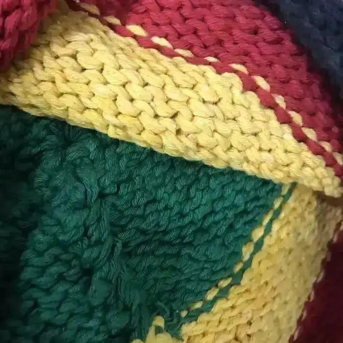 Japanese Brand × Kapital × Vintage Japanese Brand Bob Marley Design Stripe Beanie Hat Size ONE SIZE - 5 Thumbnail