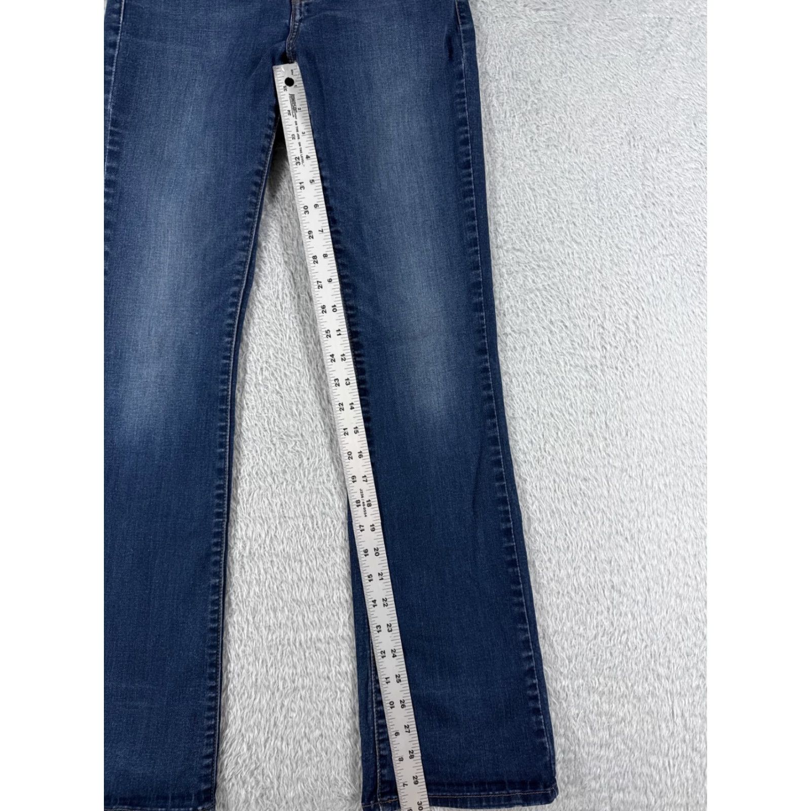 Levi's Levi's Jeans Adult 29 Blue Denim Slimming Flared Mid Rise Cotton 25x31 5-Pocket Size 29" - 6 Thumbnail