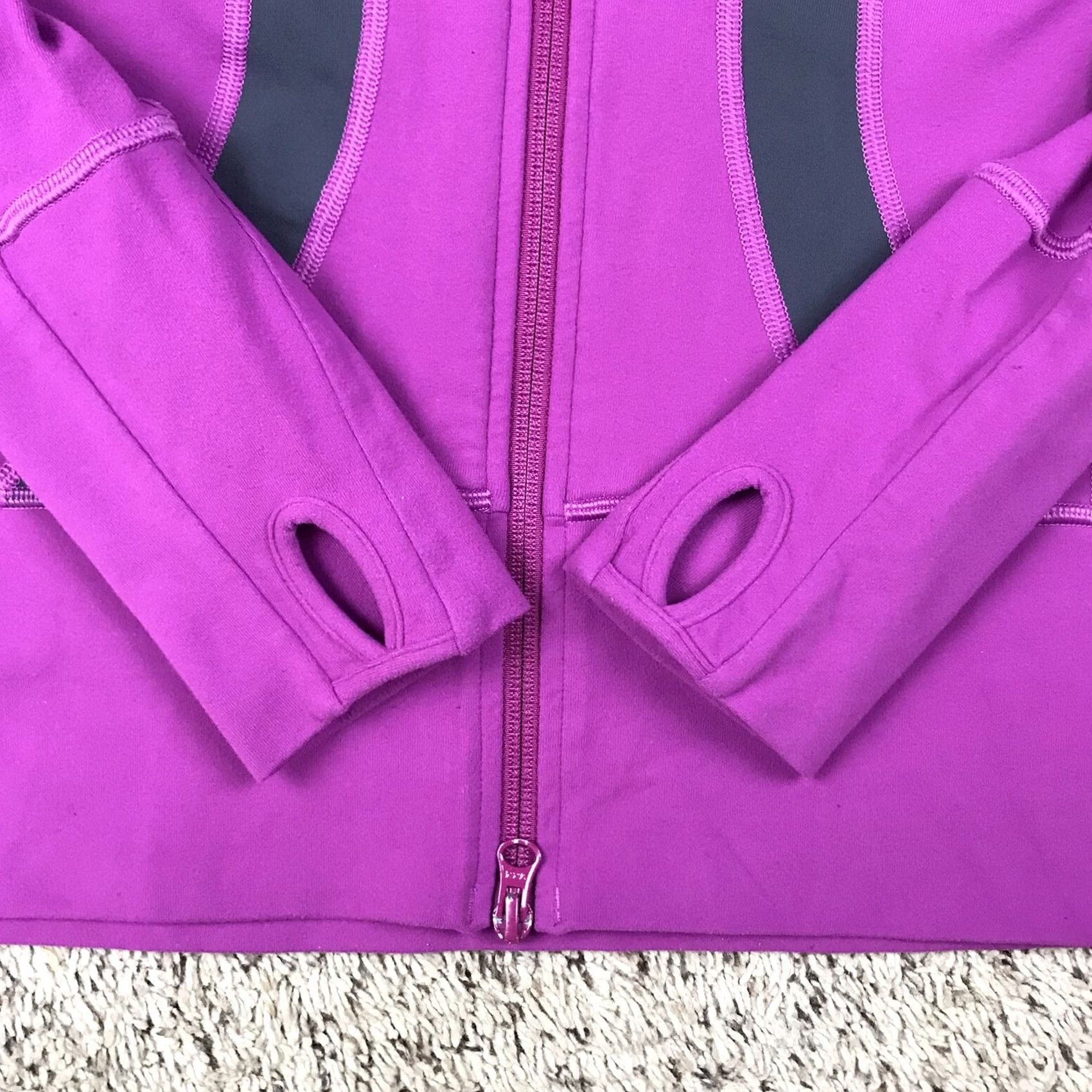 Lululemon Lululemon Stylish Designer Fitted Athletic Jacket 8 High Neck Zip Pockets Purple Women Athletic Zip Jacket Size M / US 6-8 / IT 42-44 - 6 Thumbnail
