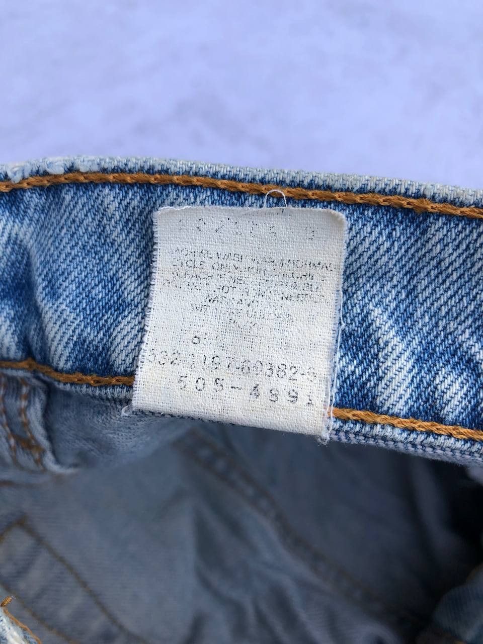 Levi's Vintage Thrashed Levi's Leather Pocket Ripped Jeans Size US 33 - 8 Thumbnail