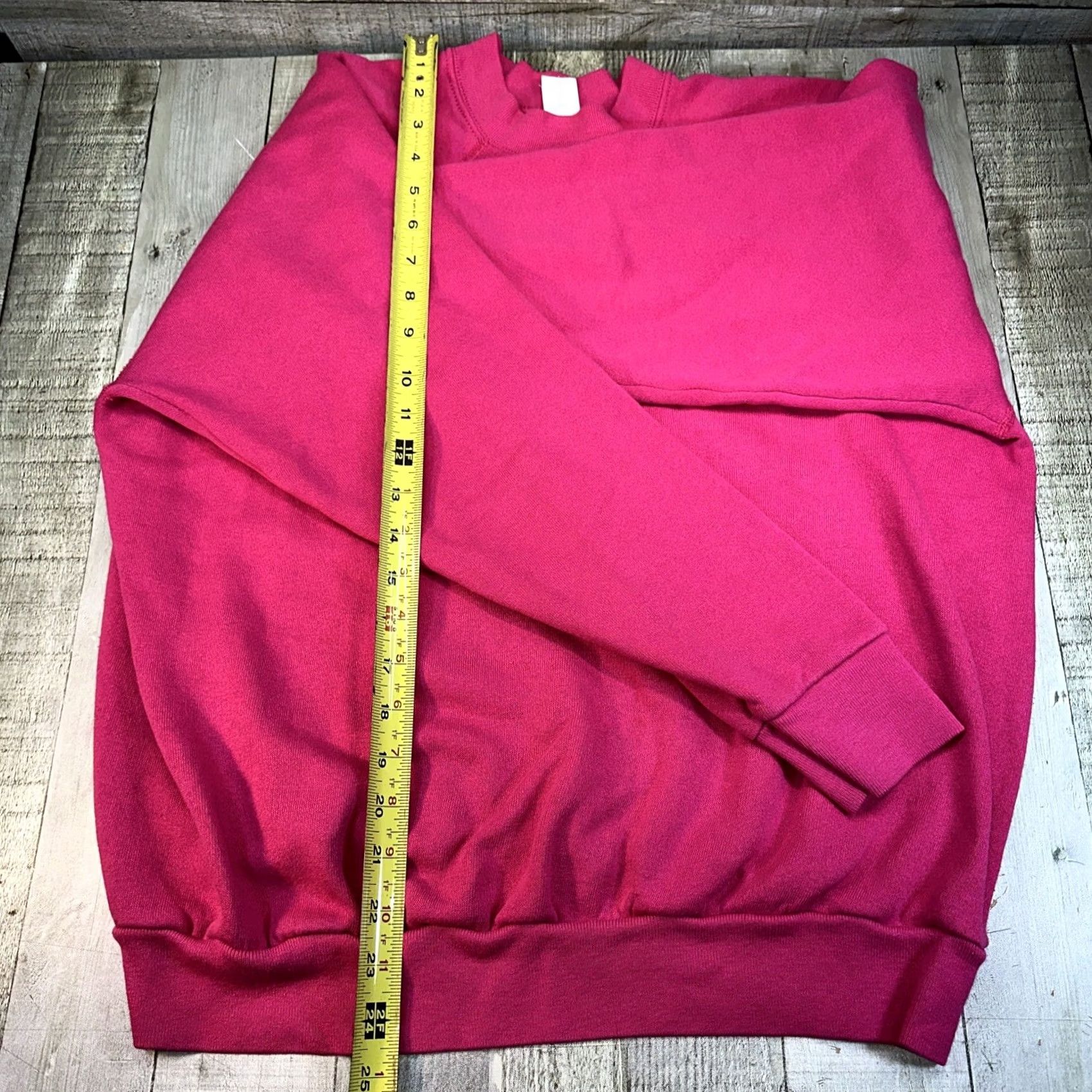 Tultex VINTAGE Tultex Sweatshirt Women XL Pink USA Crew Neck Pullover Blank Shirts? Size XL / US 12-14 / IT 48-50 - 6 Thumbnail