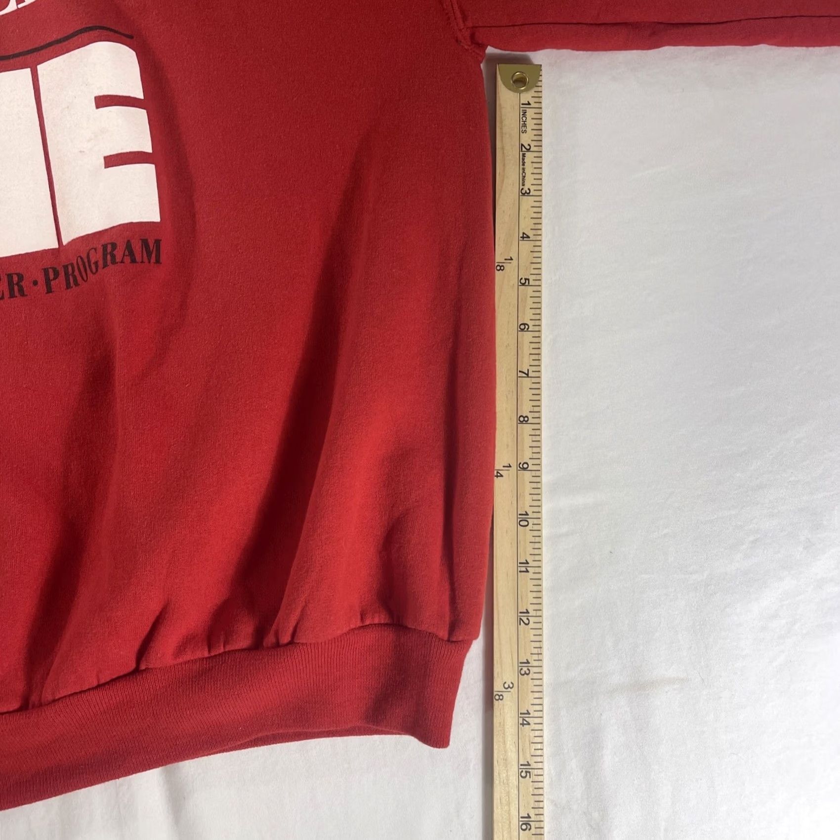 Jerzees VINTAGE Macy's Sweatshirt Jerzees XL Men Crew Neck Red 90s Vintage XL Macy's Sweatshirt Jerzees 90s Theme Mens Size US XL / EU 56 / 4 - 6 Thumbnail