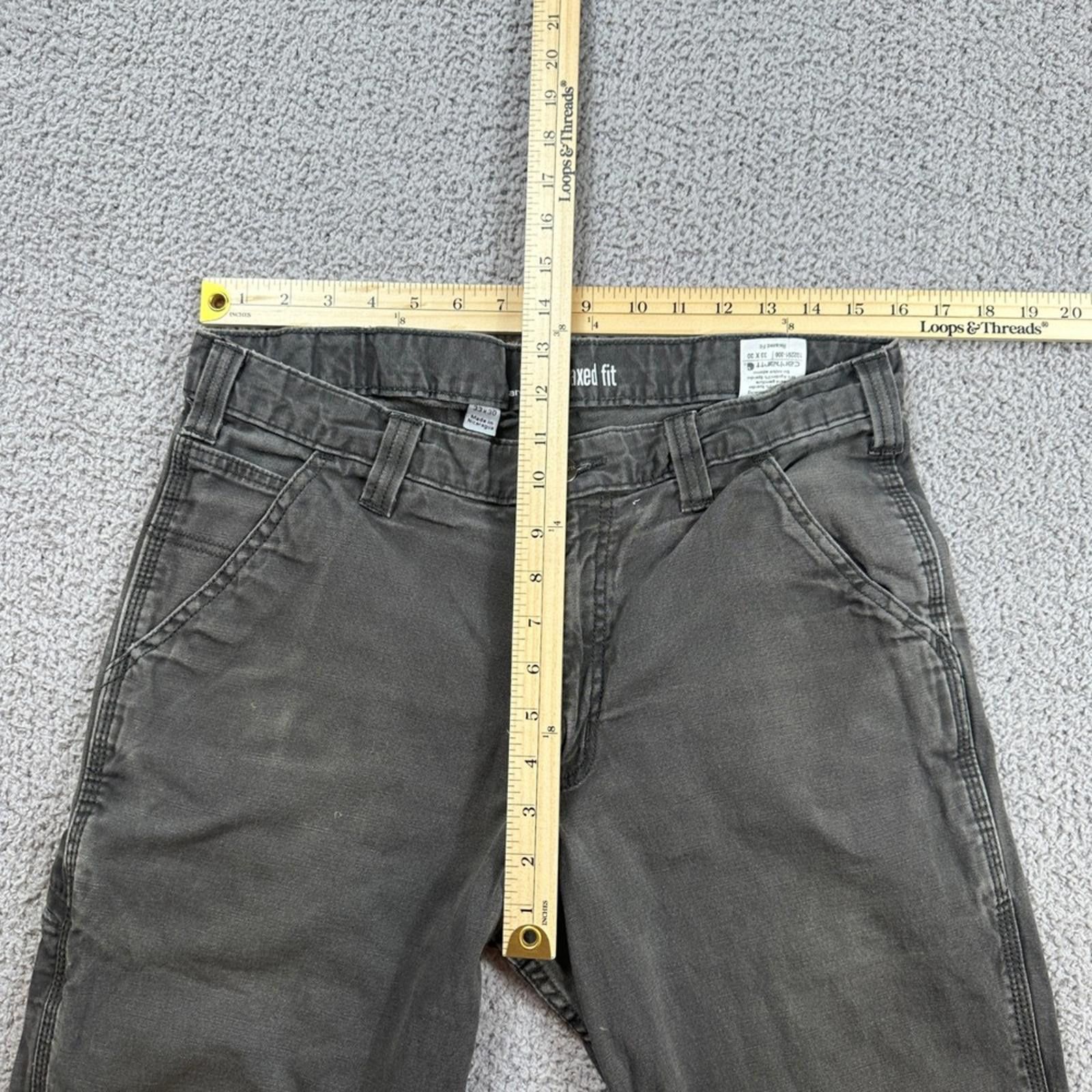Carhartt Carhartt 102291-306 Relaxed Fit Utility Work Pants Men 33x30 Size US 33 - 4 Thumbnail
