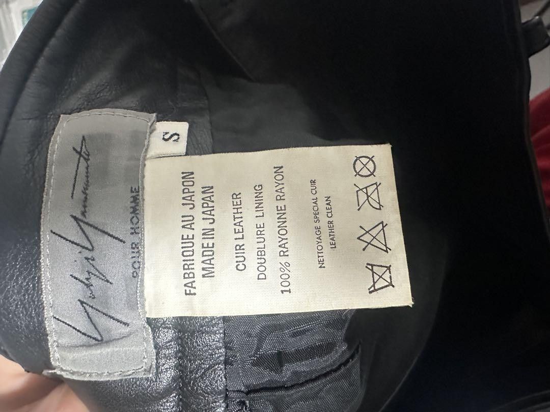 Yohji Yamamoto yohji yamamoto pour homme 97aw 4 pocket leather pants Size US 29 - 3 Thumbnail