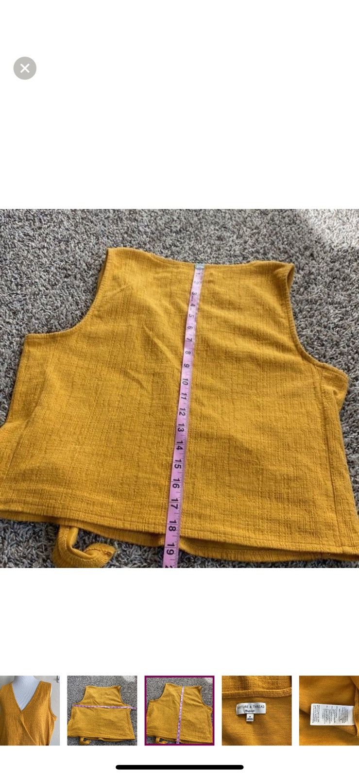 Madewell Madewell medium texture and thread wrap tie tank top Size M / US 6-8 / IT 42-44 - 4 Thumbnail
