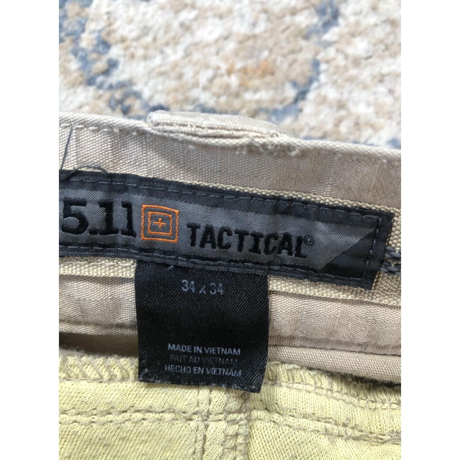 Vintage 5.11 Tactical Pants Mens 34x34 Beige Cargo Pocket Pants Workwear Outdoor Pockets Slashed Cargo Size US 34 / EU 50 - 6 Thumbnail