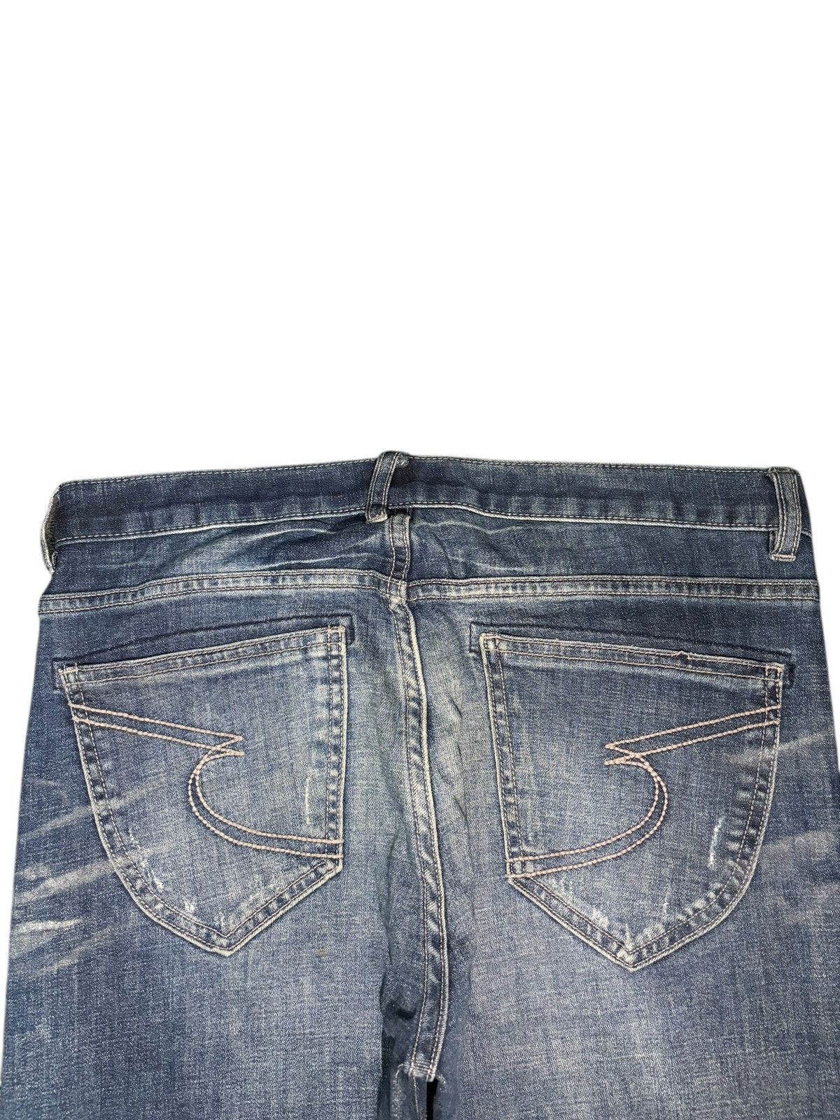 semanticdesign Vintage Semantic Design Faded Wash Distressed Jeans Size US 33 - 4 Thumbnail