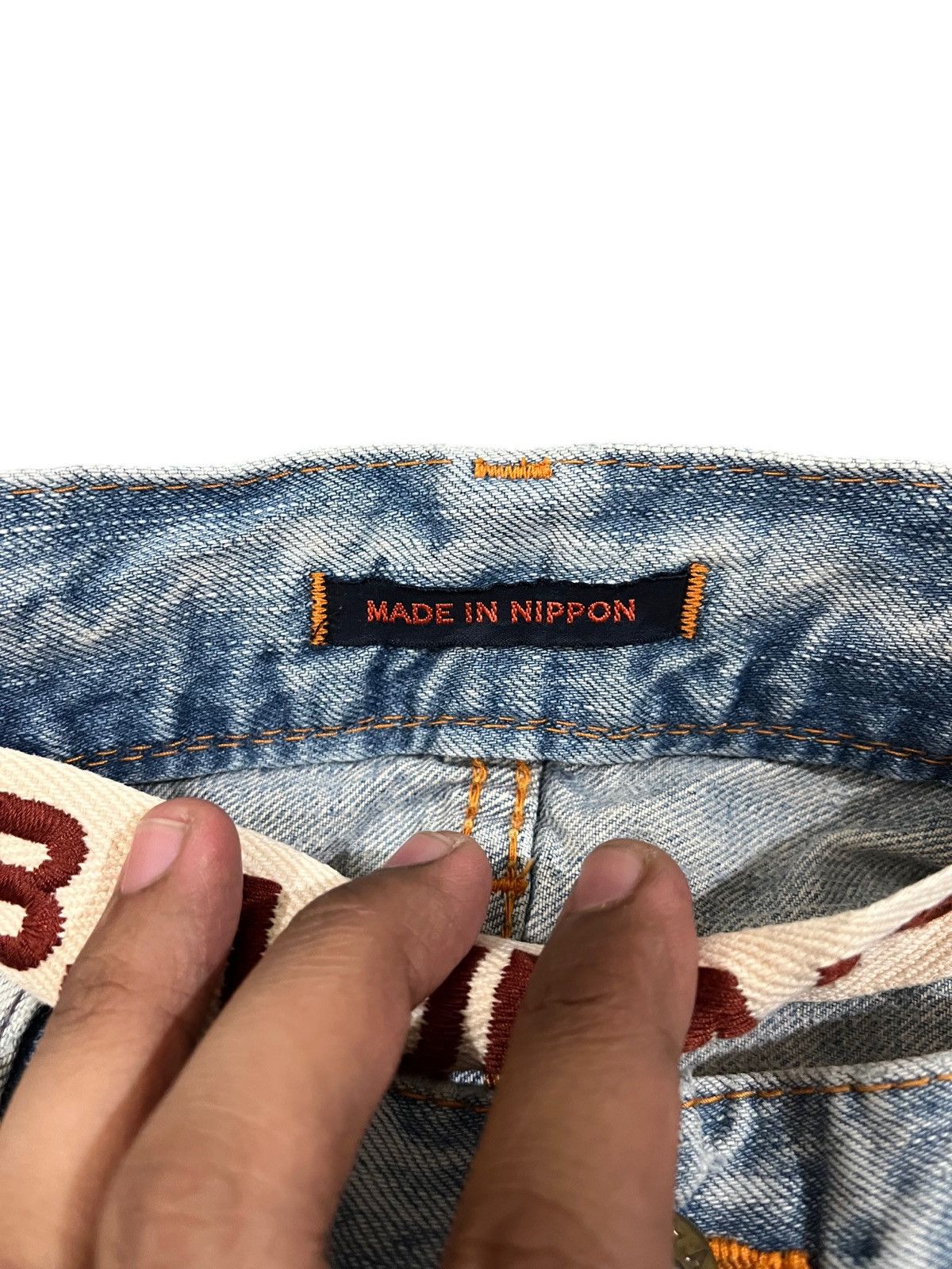 Blue Blue Japan × Le Grande Bleu (L.G.B.) Vintage Blue Way Faded Distressed Denim Size US 34 / EU 50 - 7 Thumbnail