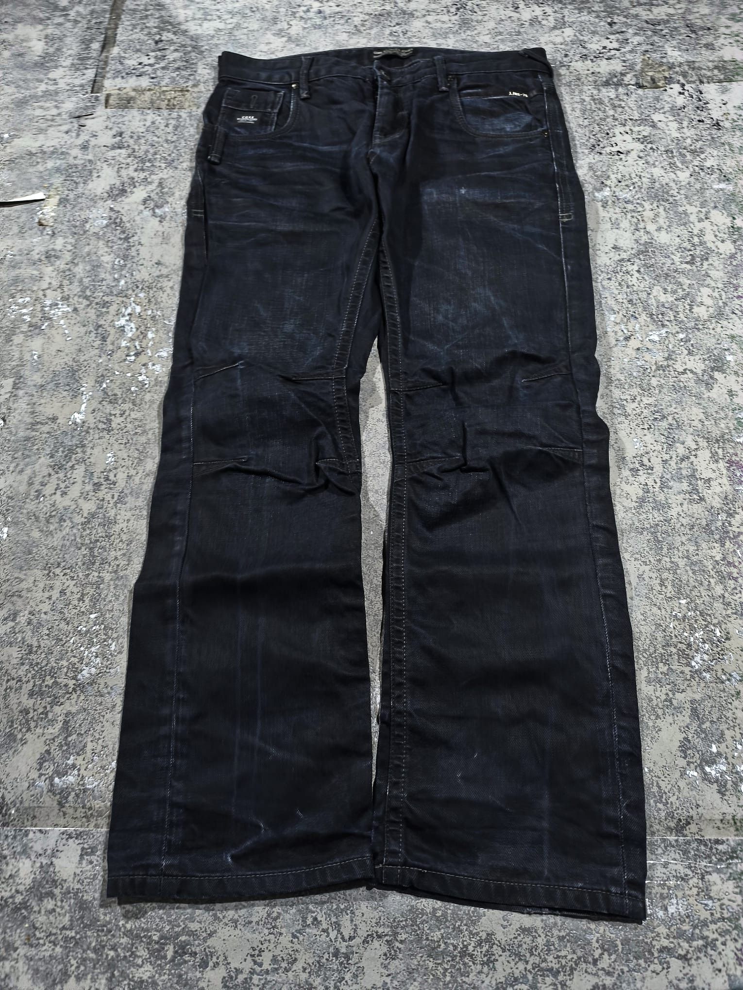 Hysteric Glamour vtg jack hedi slimane type biker denim shadowfaded Size US 33 - 3 Thumbnail