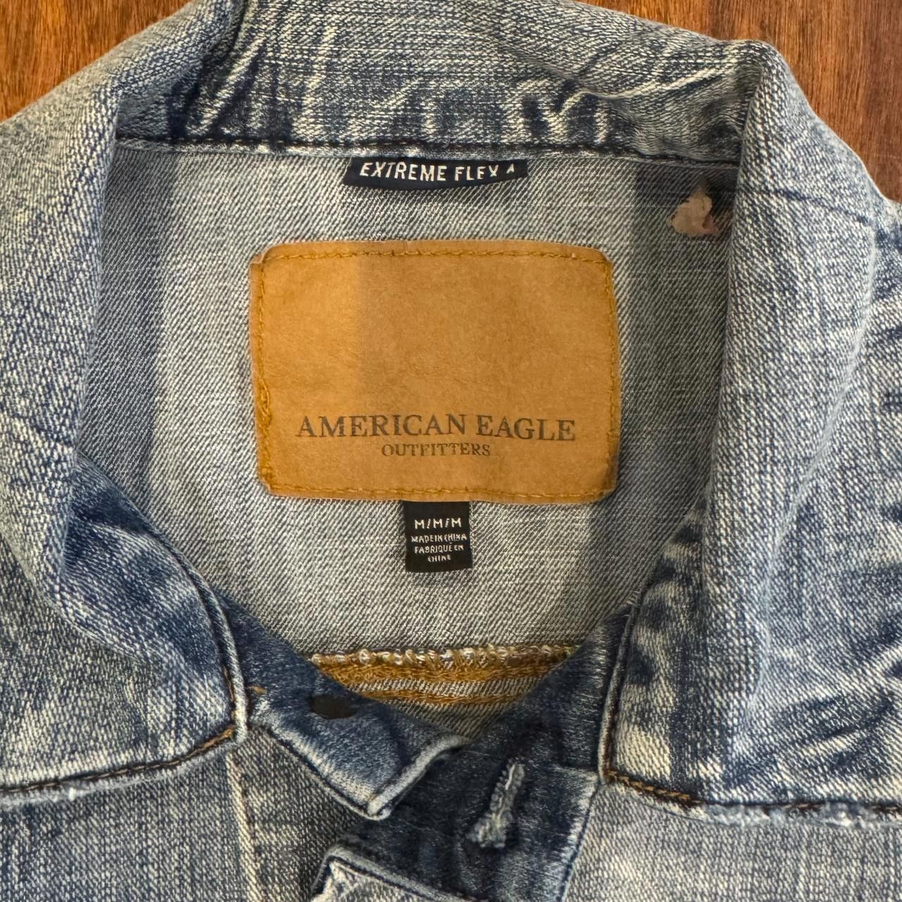 Designer American Eagle Outfitters Flex Jean Jacket Size US M / EU 48-50 / 2 - 2 Thumbnail