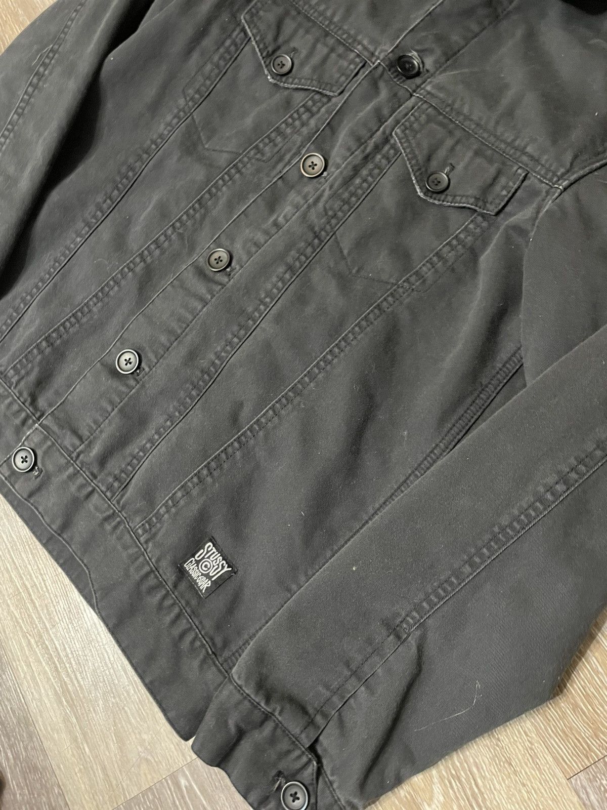 Stussy Black 2000s Stussy Collared Button Up Jacket Size US S / EU 44-46 / 1 - 5 Thumbnail