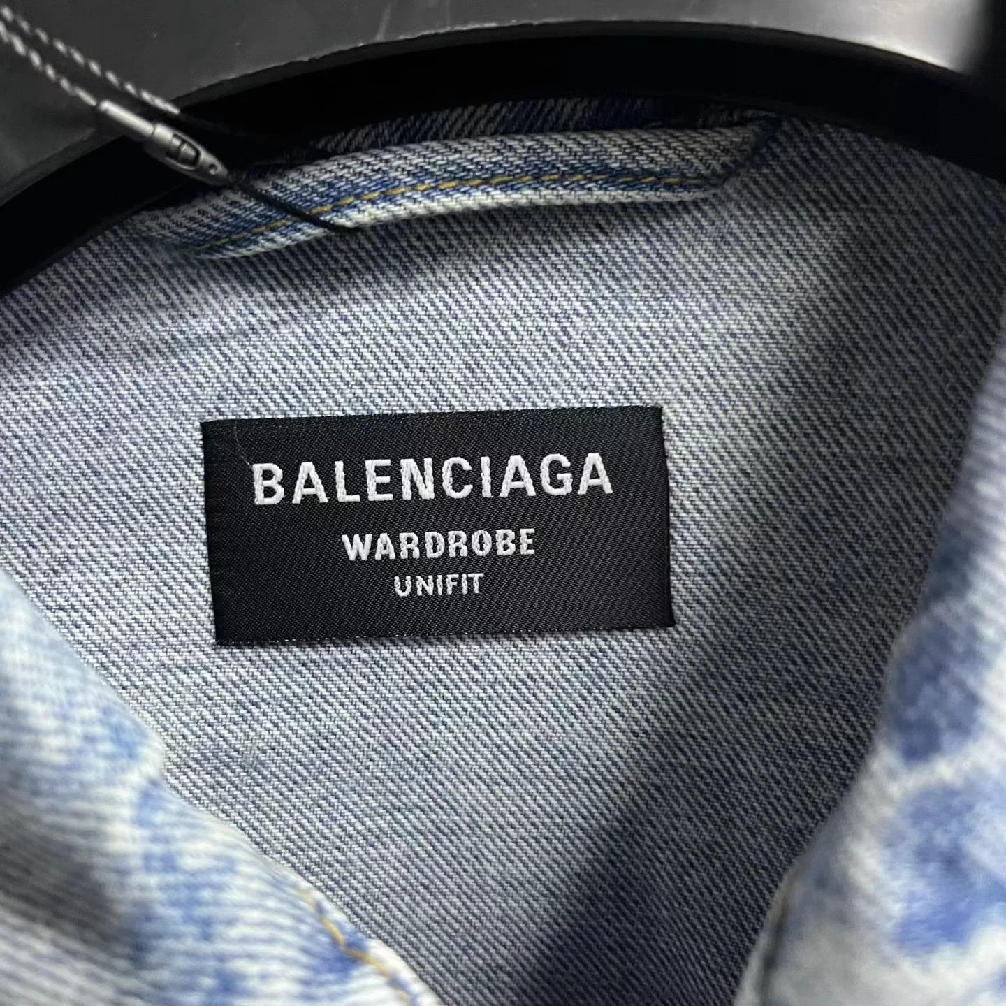 Balenciaga Balenciaga blue logo print denim jacket sample Size US XL / EU 56 / 4 - 3 Thumbnail