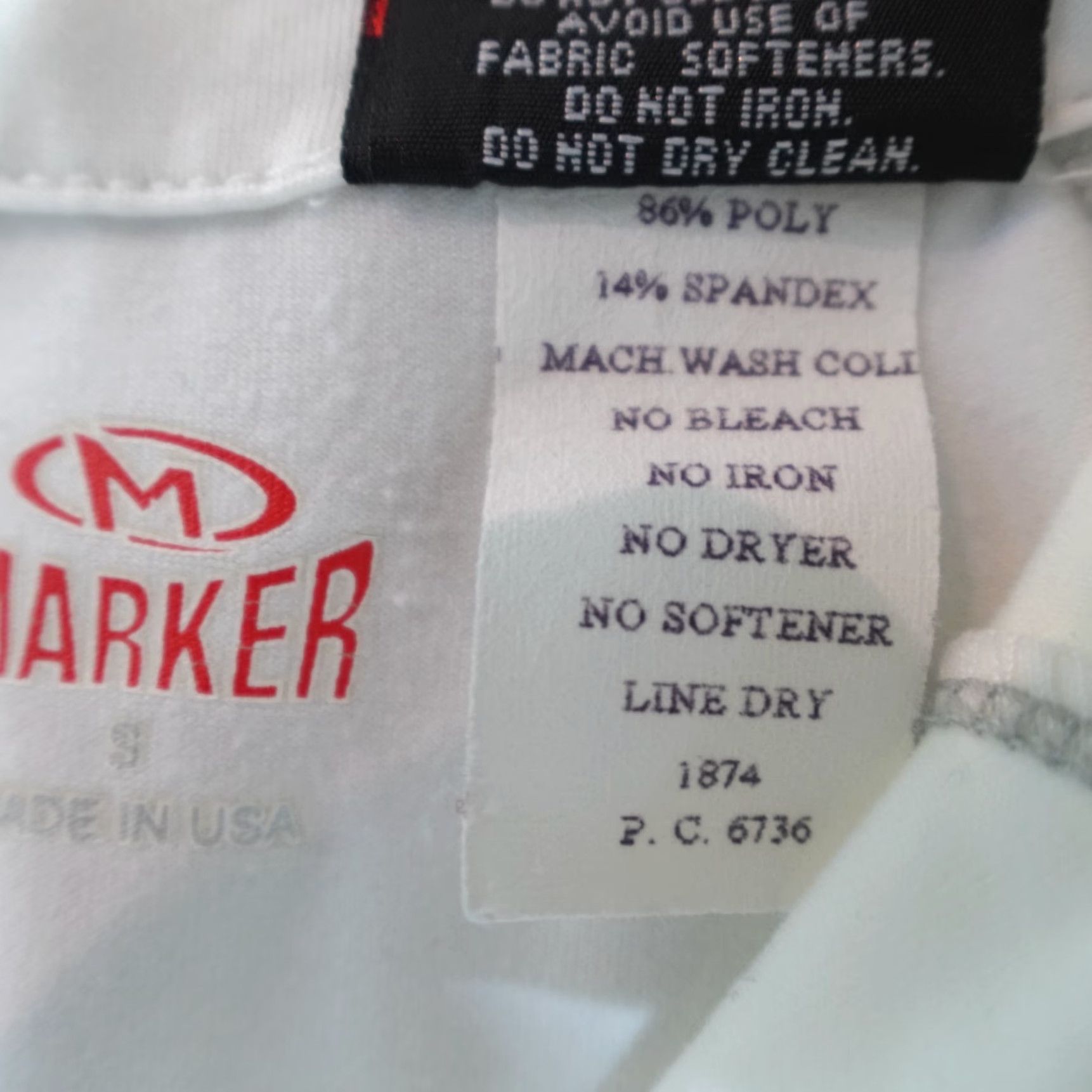 Barker MARKER Womens Sweater Small White 1/4 Zip Pullover Solid Polartec Made in USA Shirt Adult Small White 1/4 Zip Athletic Running Womens Size S / US 4 / IT 40 - 4 Thumbnail