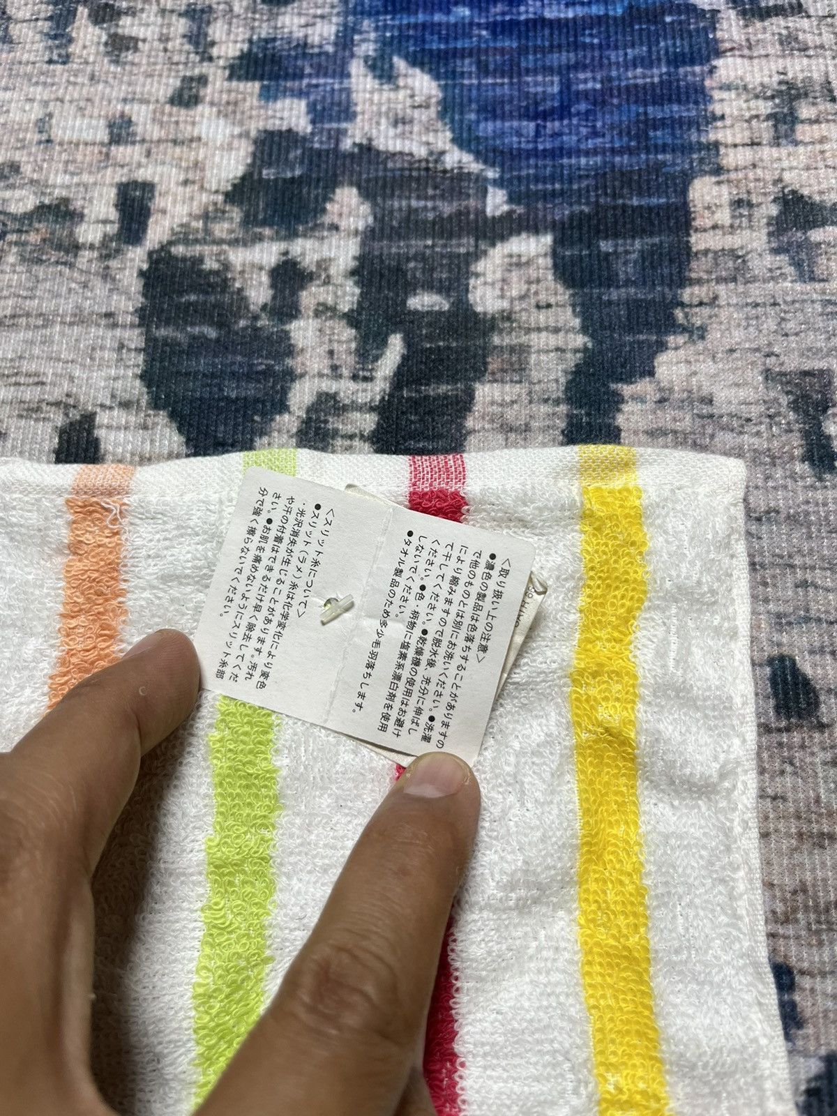 Issey Miyake × Japanese Brand × Tsumori Chisato 🔥Tsumori Chisato By issey miyake Multicolour Small Towel Size ONE SIZE - 8 Thumbnail