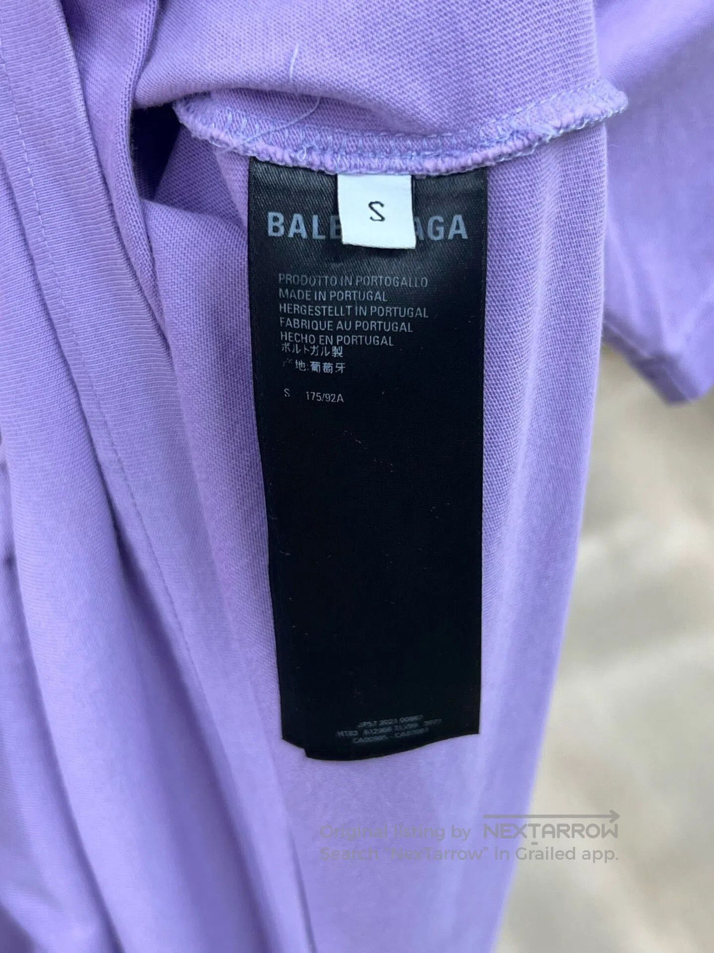 Balenciaga Balenciaga Purple Short Sleeve T-Shirt. Size US S / EU 44-46 / 1 - 6 Thumbnail