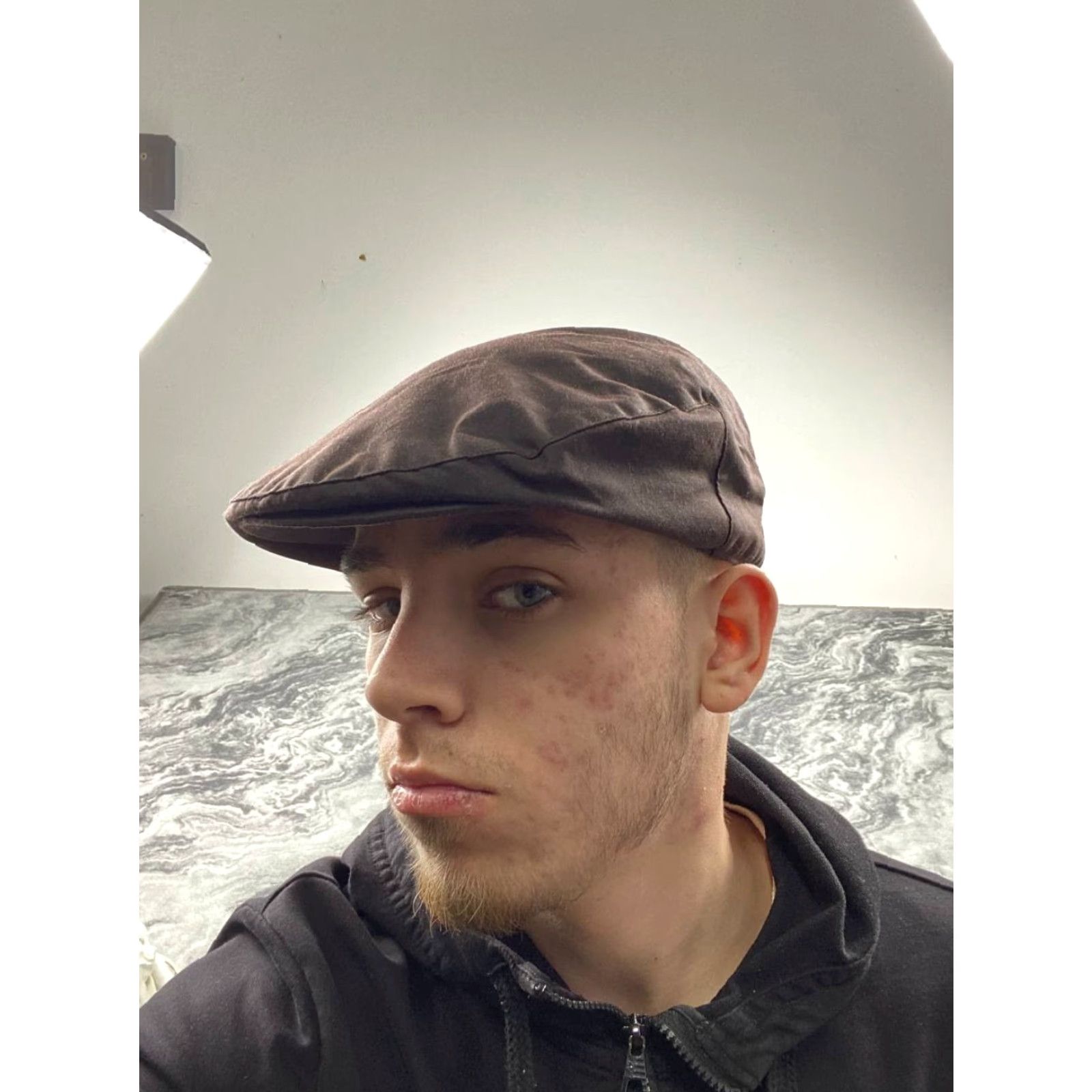 Barbour VINTAGE? (no) Barbour Flat Cap Men Size 7 Brown Cotton Waxed Cap Classic Casual Fall Spring Mens Brown Flat Cap Barbour Winter? Size ONE SIZE - 2 Thumbnail