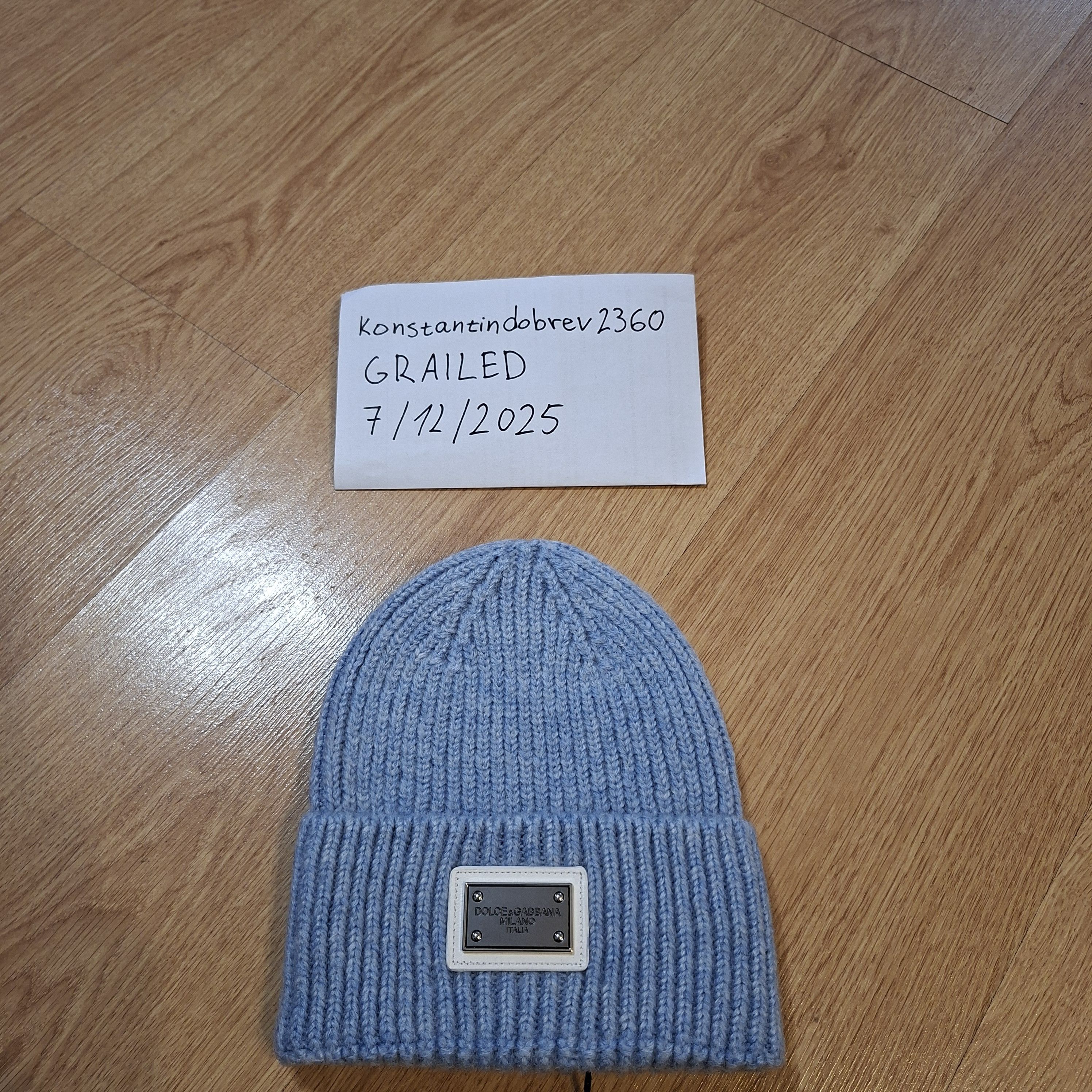Dolce & Gabbana Dolce Gabbana light blue hat Size ONE SIZE - 2 Thumbnail