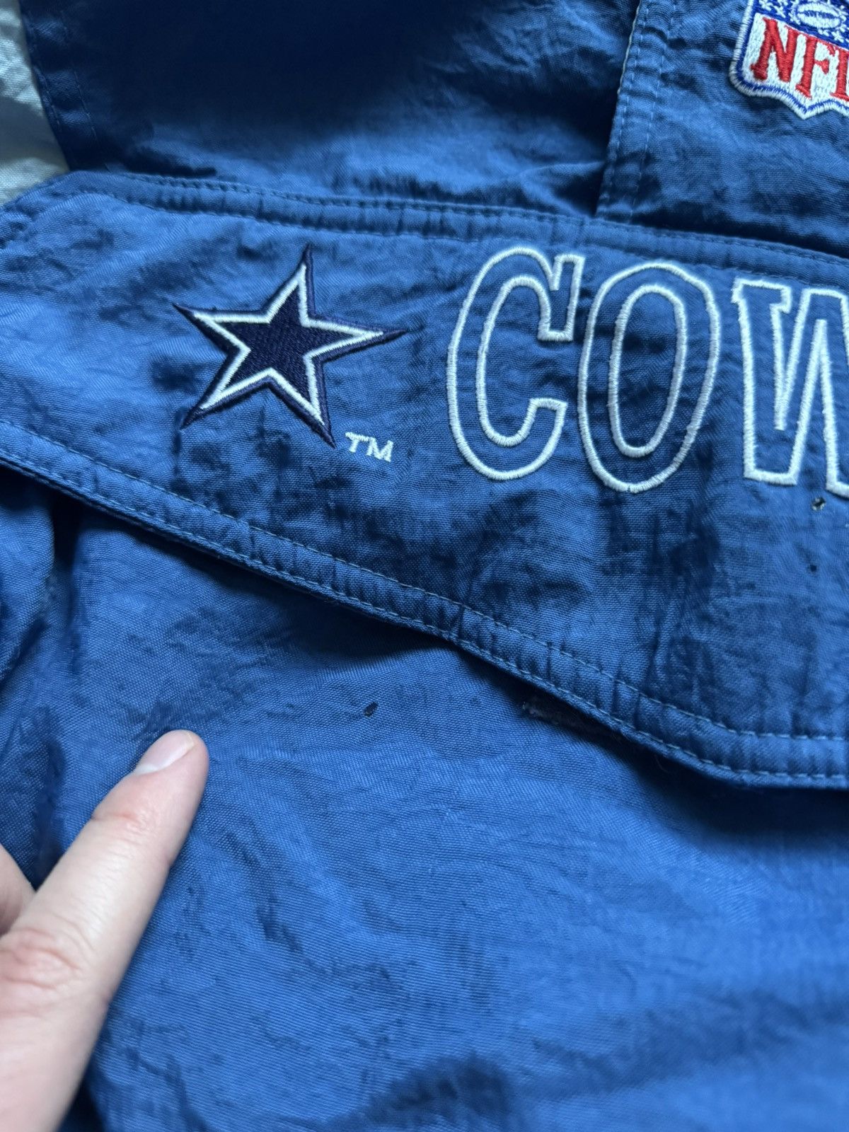 NFL 90s Vintage NFL COWBOYS rare Anorac Warm Jacket Size US XL / EU 56 / 4 - 11 Thumbnail