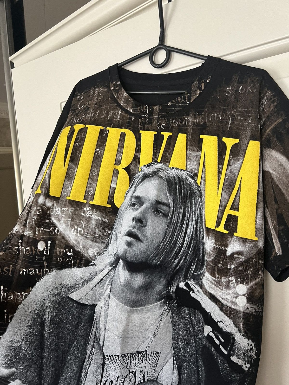 Band Tees × Nirvana 💥💥 Kurt Cobain Nirvana Band Tee Over Print Size US L / EU 52-54 / 3 - 3 Thumbnail