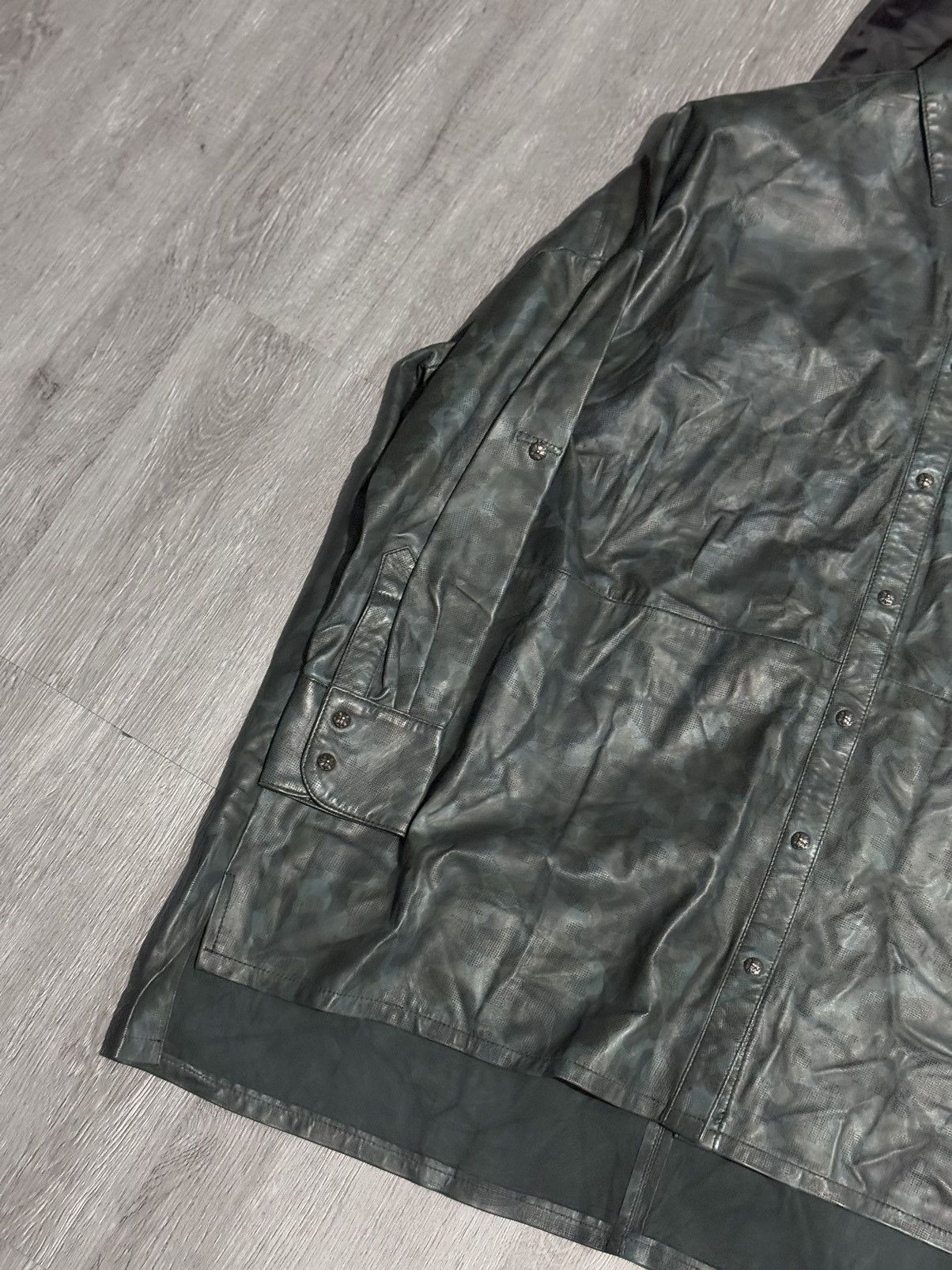 Chrome Hearts 1of1 Chrome Hearts - Lambskin Camou oversized Leather Jacket Size US L / EU 52-54 / 3 - 2 Thumbnail