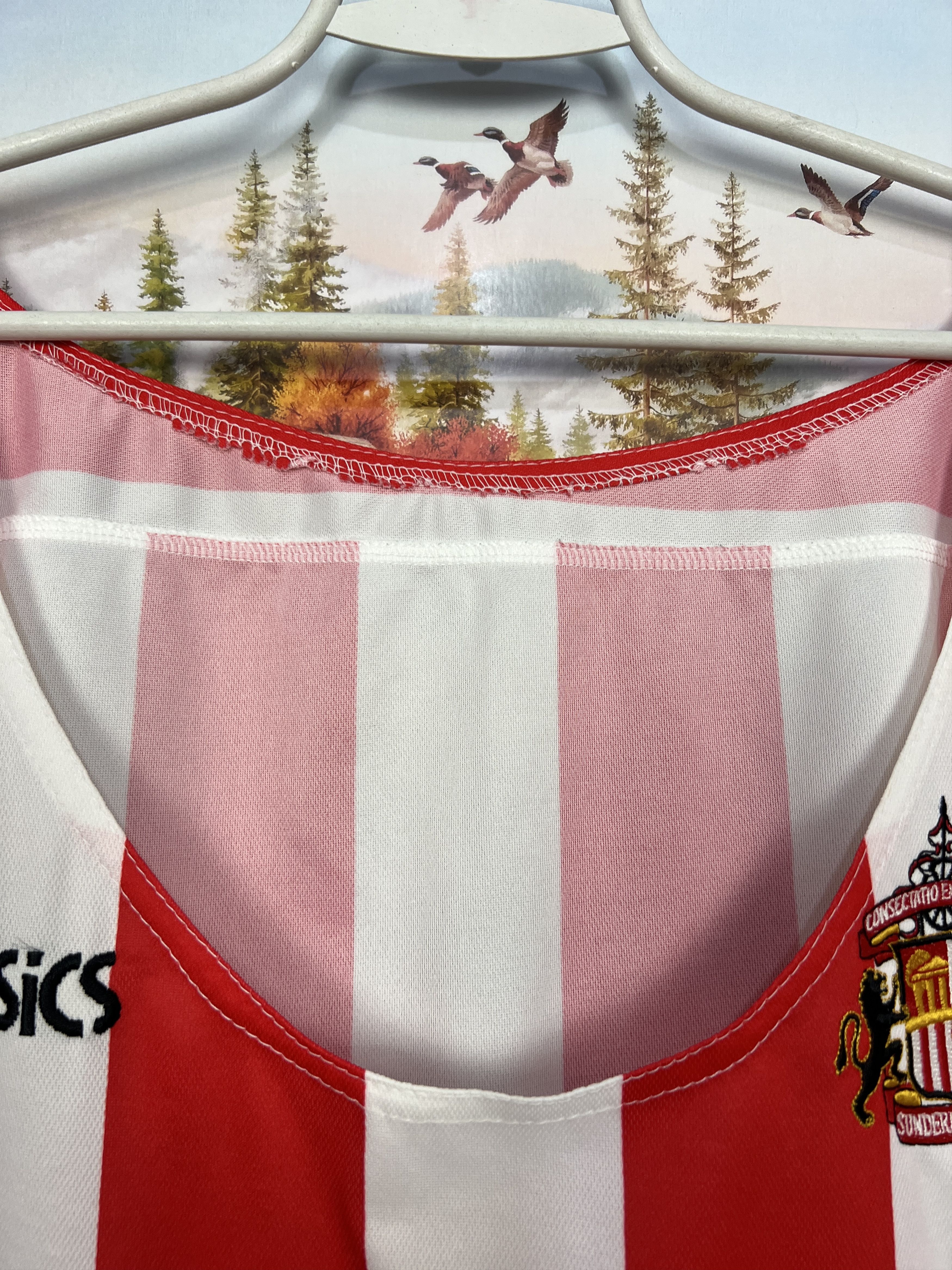 Asics Vintage ASICS Sunderland The Black Cats Football Shirt Size US XXL / EU 58 / 5 - 9 Thumbnail