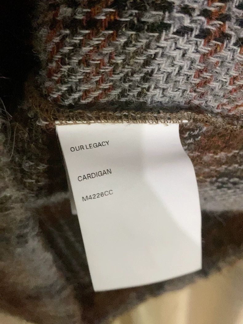 Our Legacy our legacy Brown striped horsehair sweater cardigan 2504-Ne Size US M / EU 48-50 / 2 - 4 Thumbnail