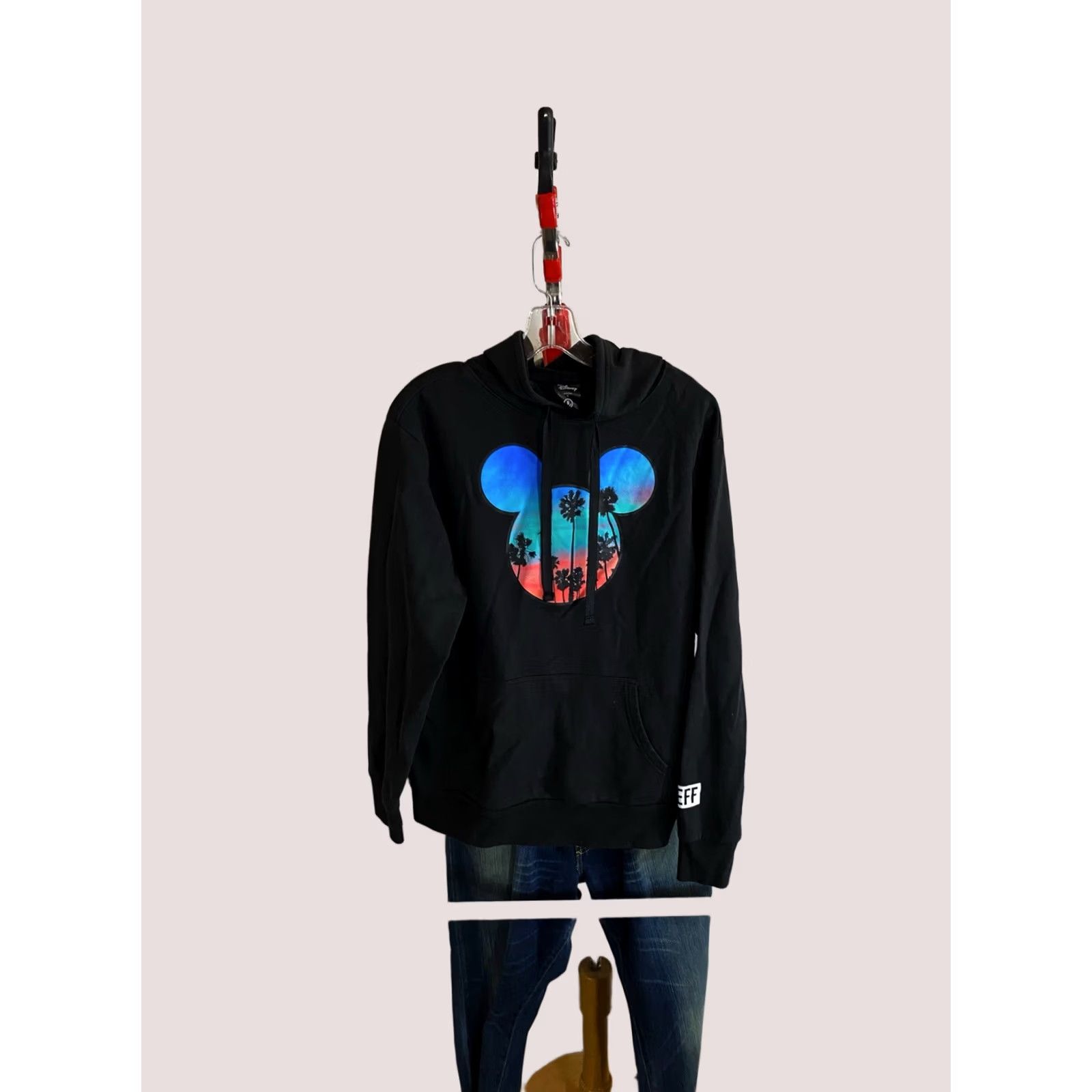 Disney Neff Sweater Mens M Sharp Disney Mickey Mouse Palm Tree Hoody Size US M / EU 48-50 / 2 - 1 Thumbnail