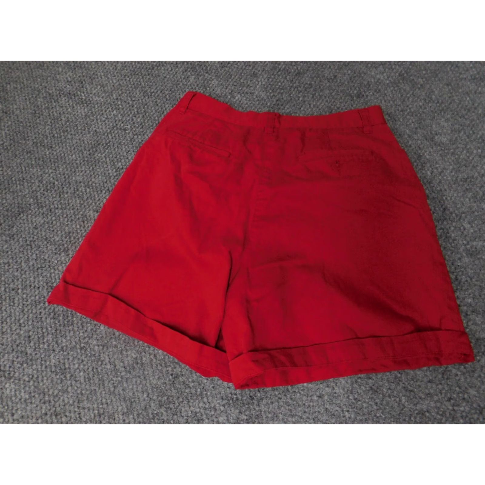 Jones New York Jones New York Womens Shorts 10 Red Chino Straight Cuffed Knit Cotton Flat Front Eyelet Casual Regular Mid Rise Womens Shorts 10 Red Jones New York Size 32" / US 10 / IT 46 - 7 Thumbnail
