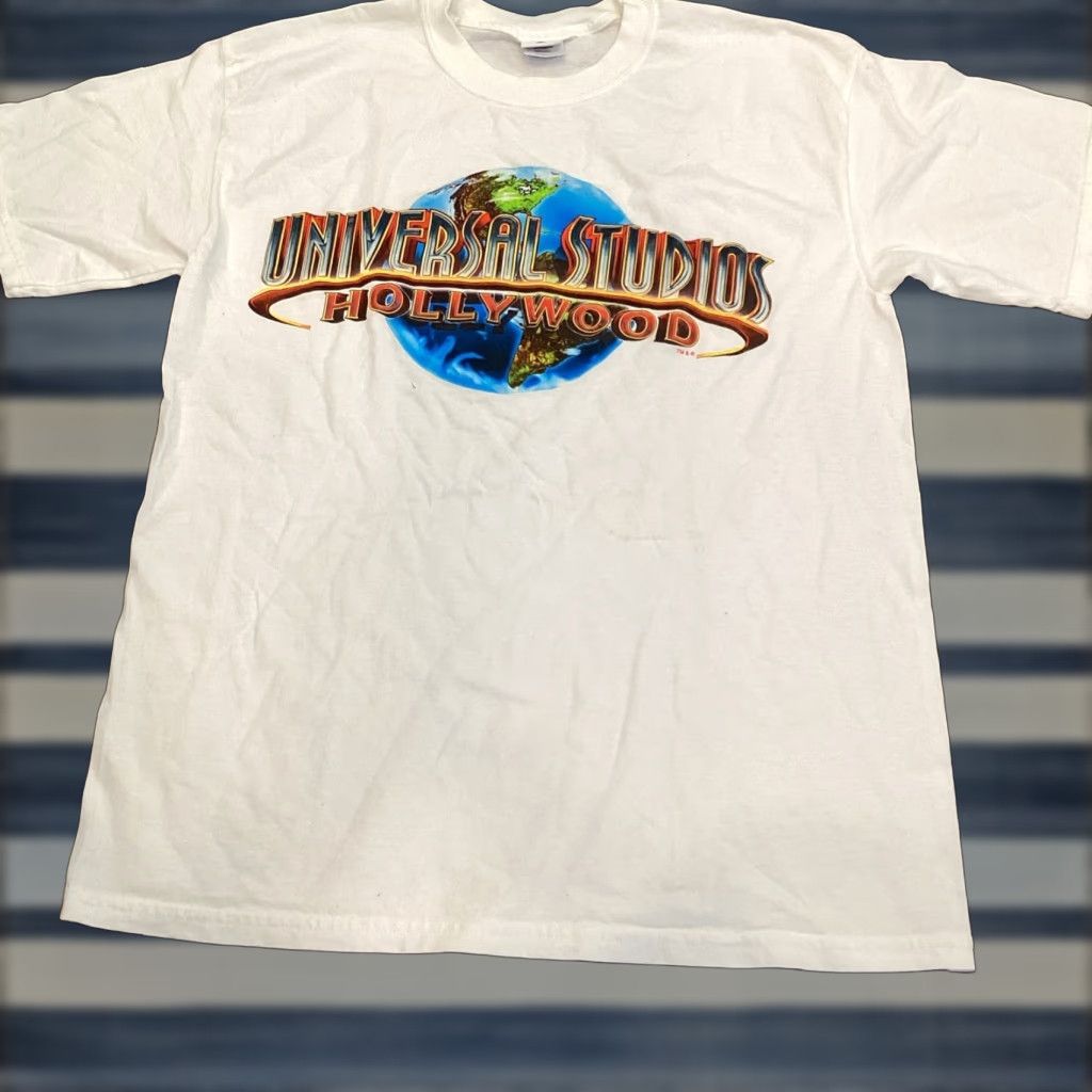 Vintage VINTAGE Universal Studios Hollywood T-Shirt Large White Short Sleeve Mens Size US L / EU 52-54 / 3 - 1 Thumbnail