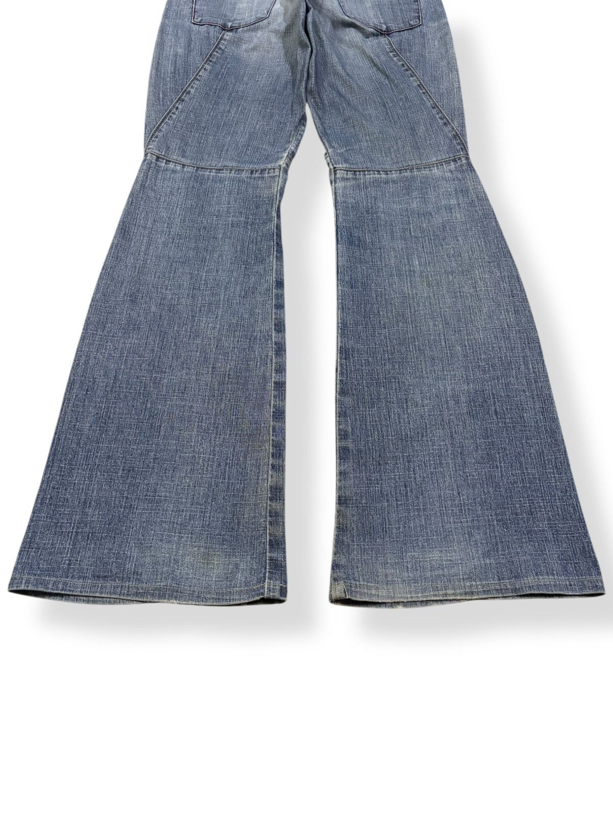 Marithe + Francois Girbaud Vintage Marithe Francois Girbaud Flare Distressed Jeans Size 29" - 11 Thumbnail