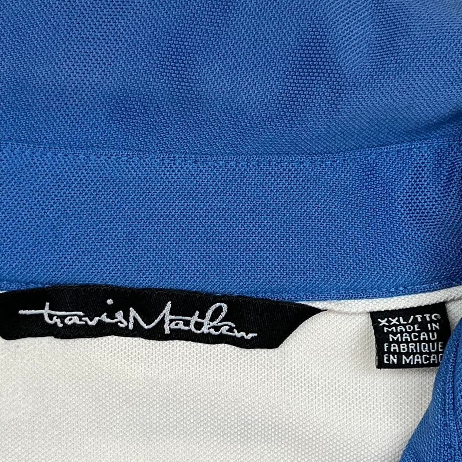 TravisMathew Travis Mathew Golf Polo Blue Preppy Tshirt Size XXL Size US XXL / EU 58 / 5 - 2 Thumbnail