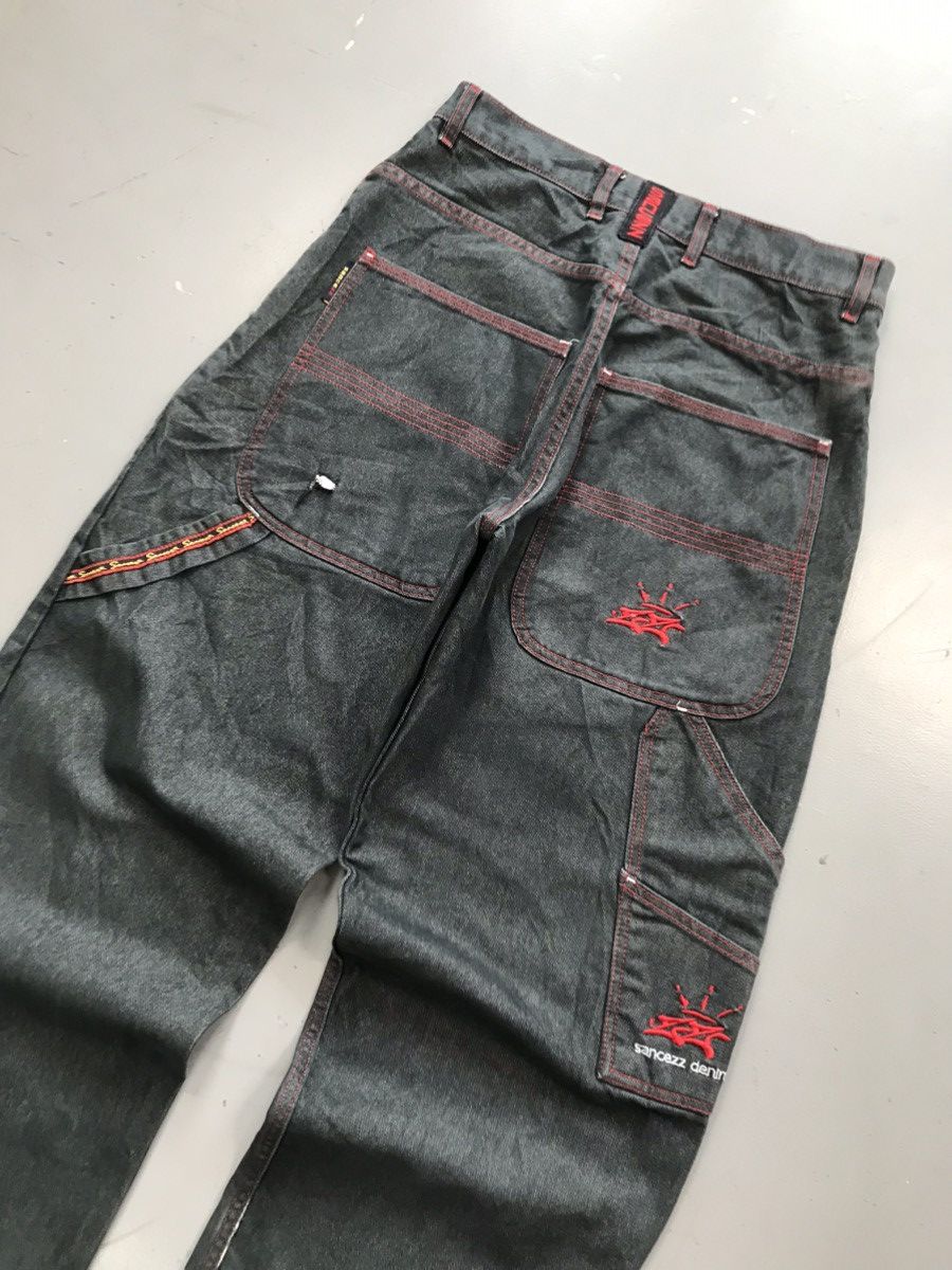 JNCO × Southpole × Vintage Vintage Sancezz SpellOut embroidered carpenter denim Size US 32 / EU 48 - 8 Thumbnail