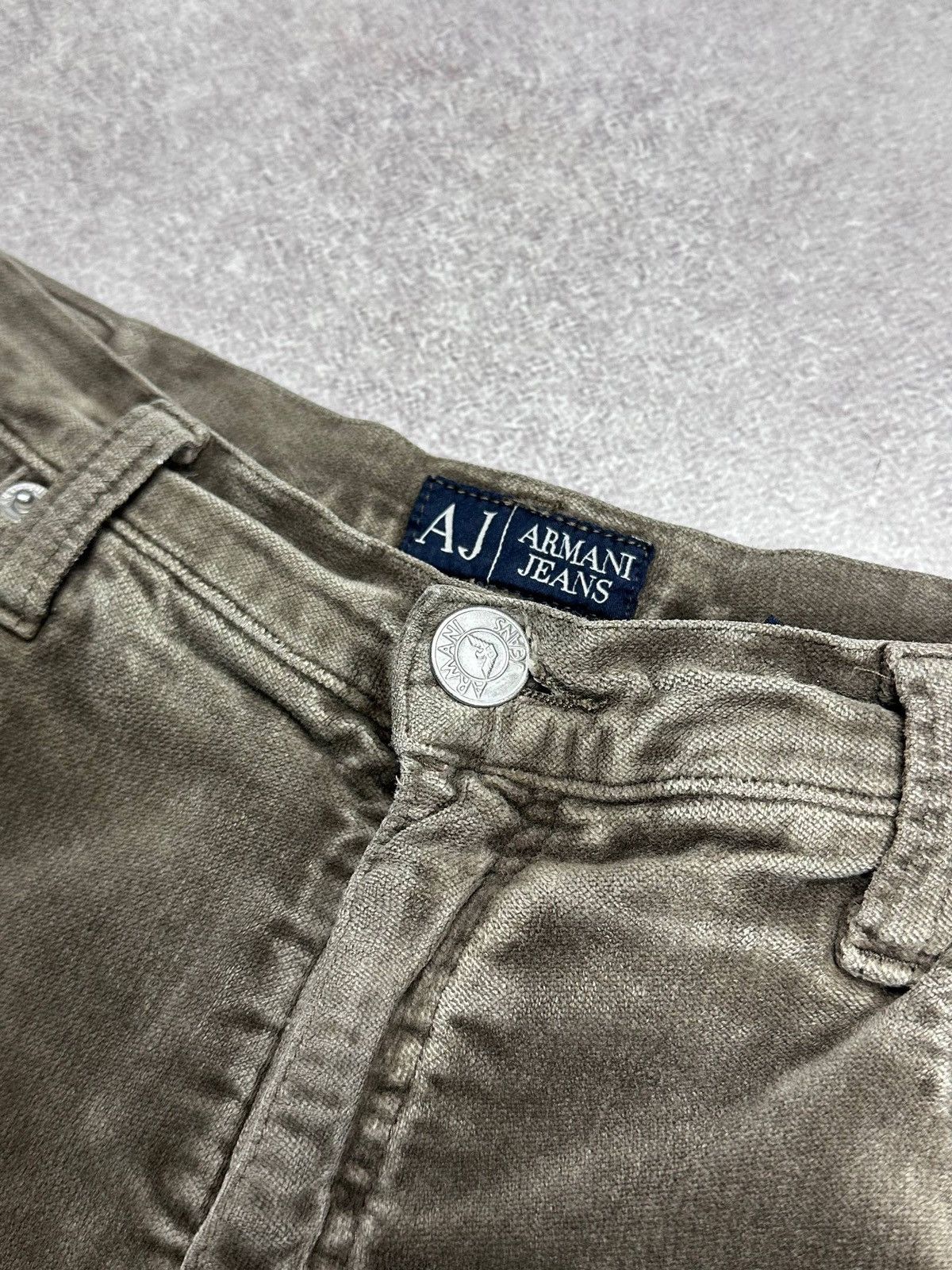 Emporio Armani Vintage Armani Metal Logo Corduroy Relaxed Pants 32 Size US 32 / EU 48 - 7 Thumbnail