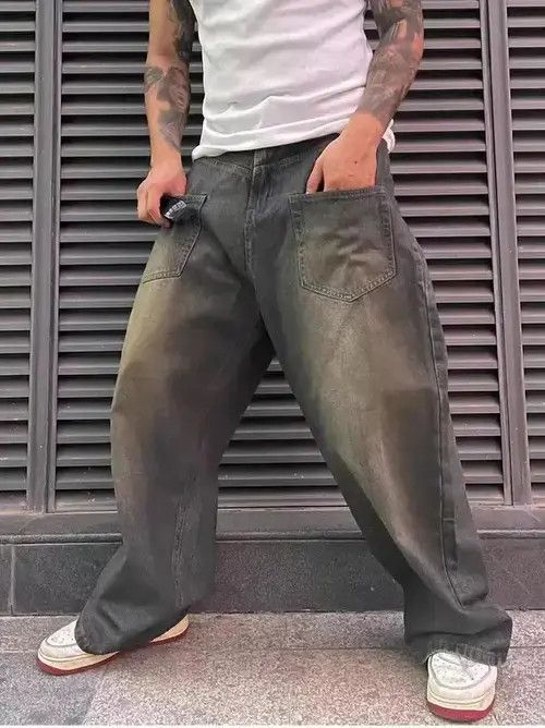 Japanese Brand × Jean Street grunge hip hop washed heavy jeans Size US 32 / EU 48 - 2 Thumbnail