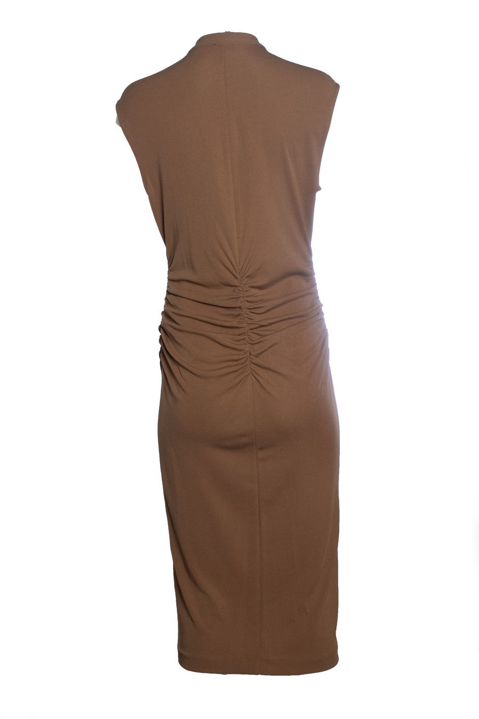 Wolford Wolford, brown draped stretch dress Size L / US 10 / IT 46 - 3 Thumbnail
