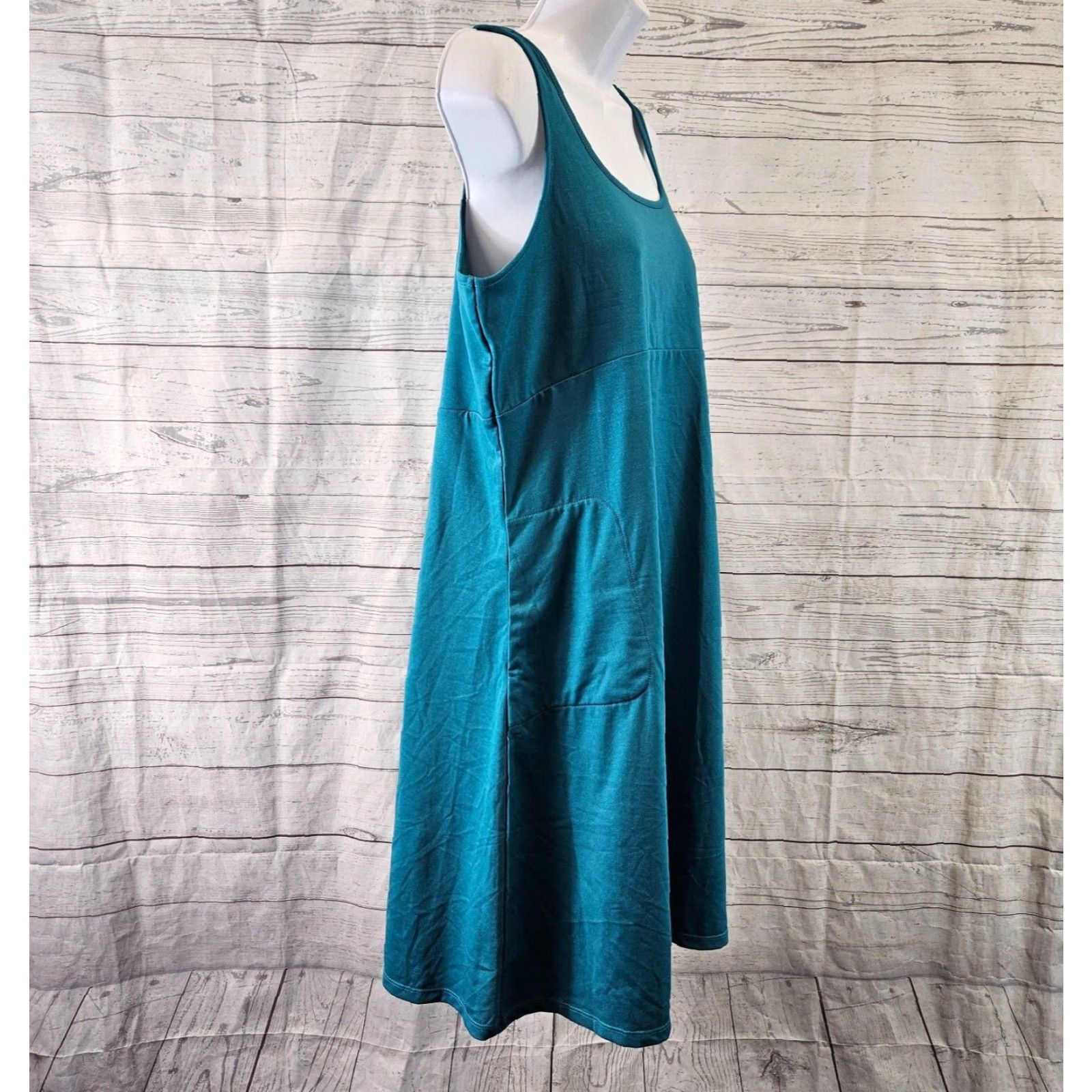 Vintage **Lightbare Womens XL Blue Solid Tank Dress** User: Lightbare Womens Blue XL Solid Tank Dress Size XL / US 12-14 / IT 48-50 - 3 Thumbnail
