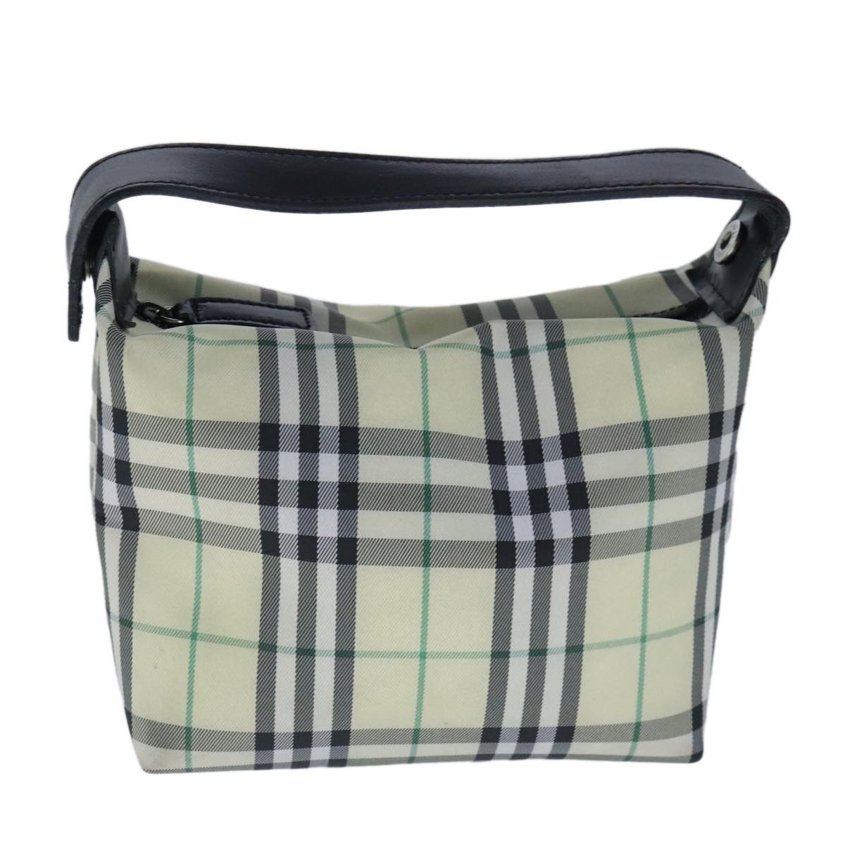 Nova Check Green Synthetic Clutch Bag (Pre-Owned)