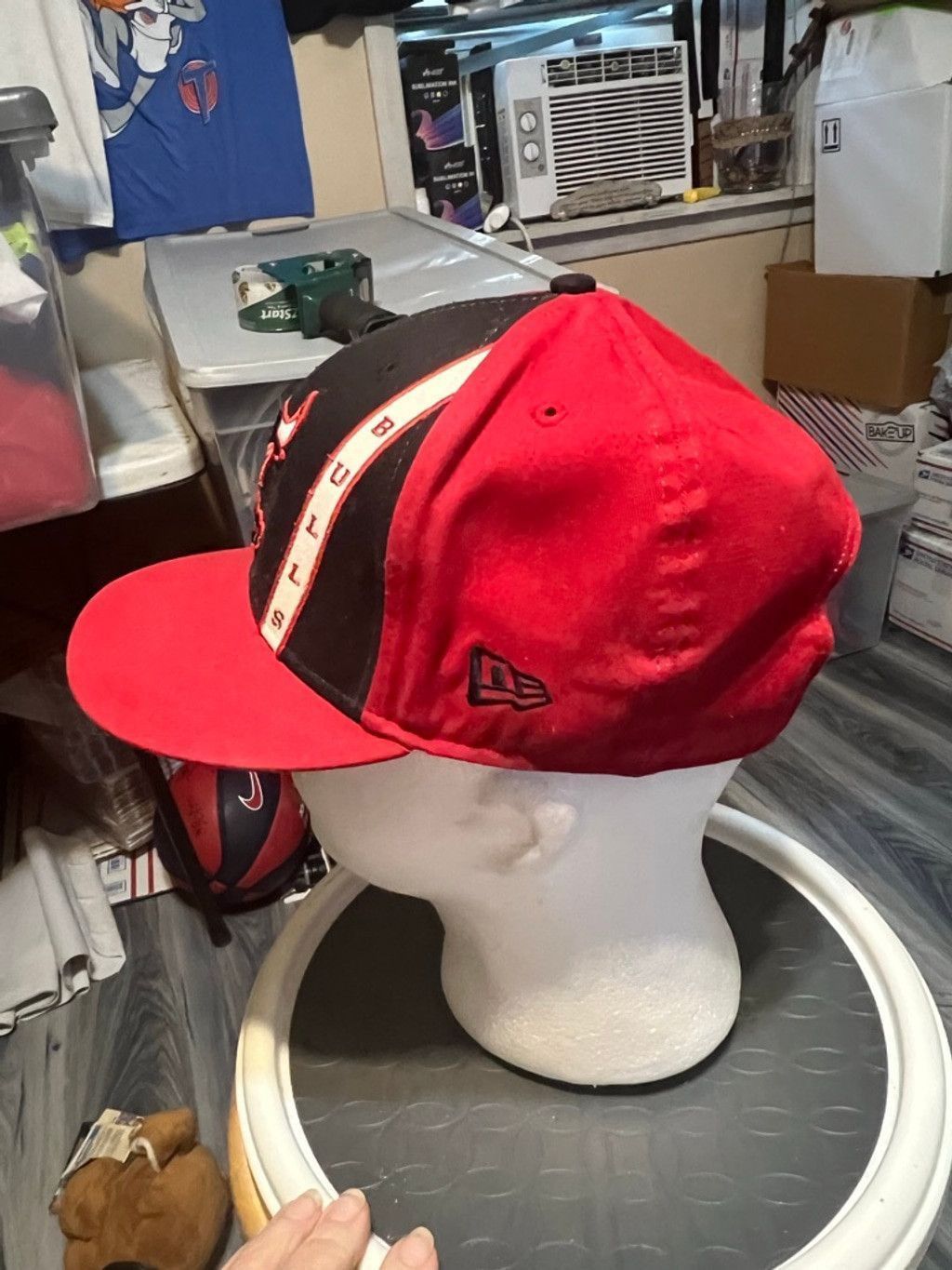 New Era Men's New Era Chicago Bulls Red Black Hat Size ONE SIZE - 2 Thumbnail