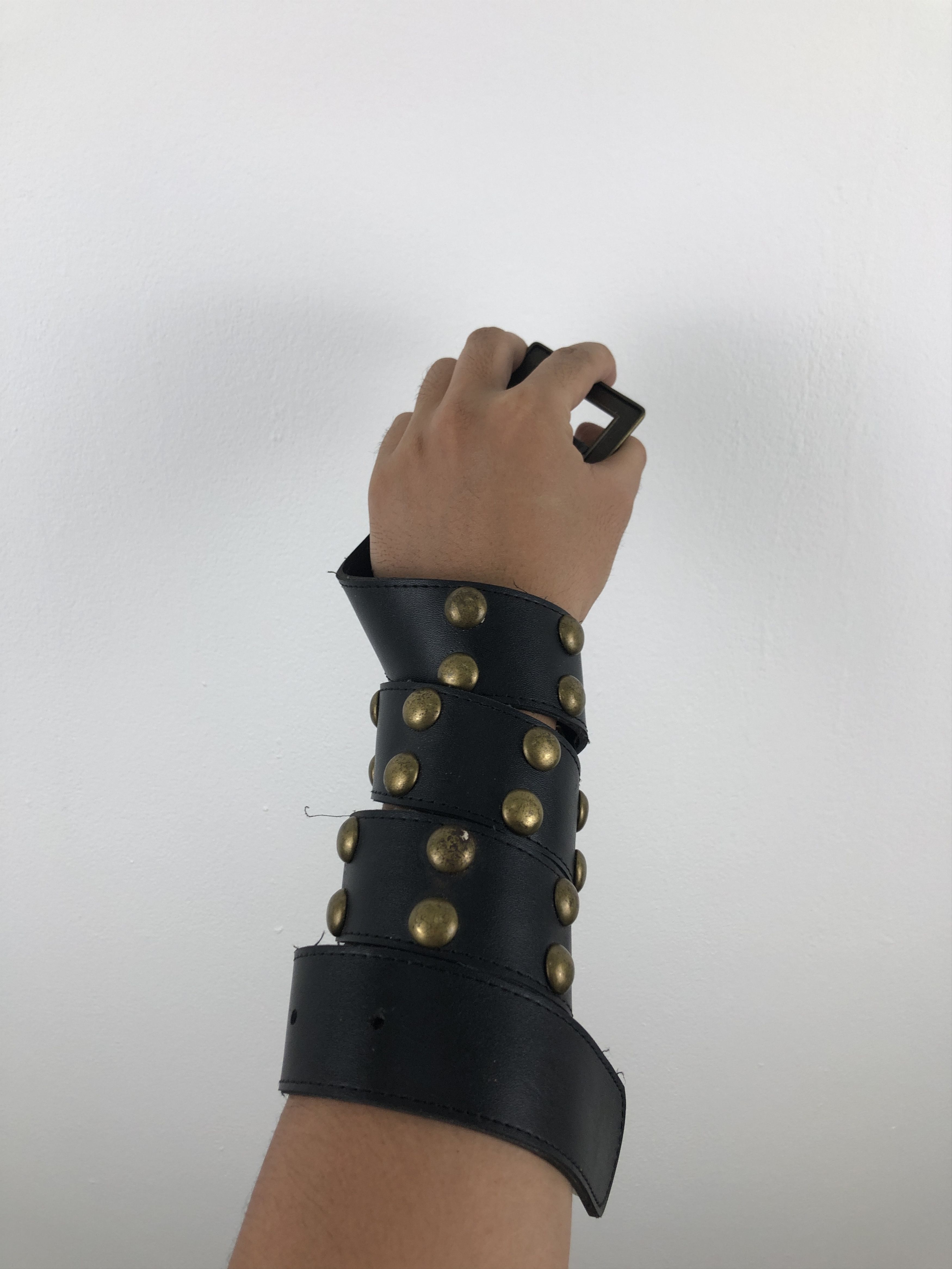 Vintage Vintage Spike Studded Leather Belt B0040 Size ONE SIZE - 1 Thumbnail