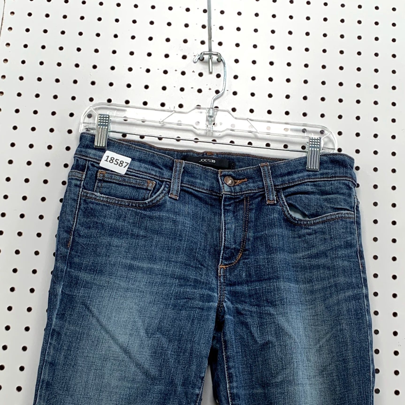 Vintage VINTAGE Women's Joe's Jeans Denim Flared Jeans 30x31 Dark Wash Provocateur Size 27 Blue Womens Size 27" / US 4 / IT 40 - 3 Thumbnail