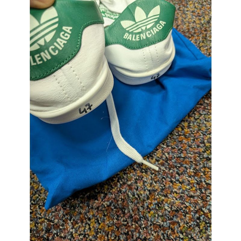 Adidas × Balenciaga o1rshd1 Stan Smiths Sneakers in Green/White Size US 14 / EU 47 - 15 Thumbnail